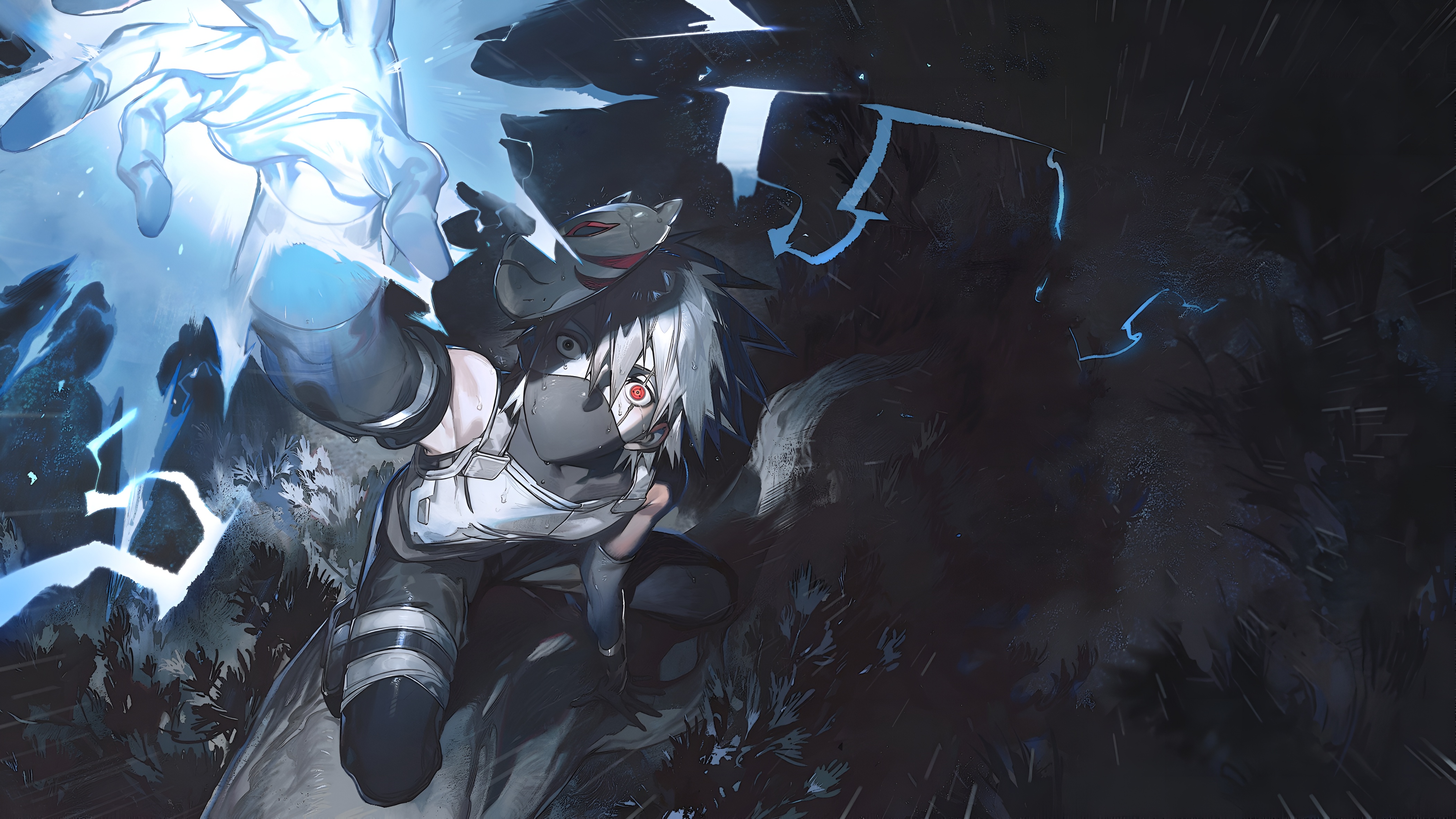 Kakashi Hatake Chidori Lightning Strike 4K Wallpaper