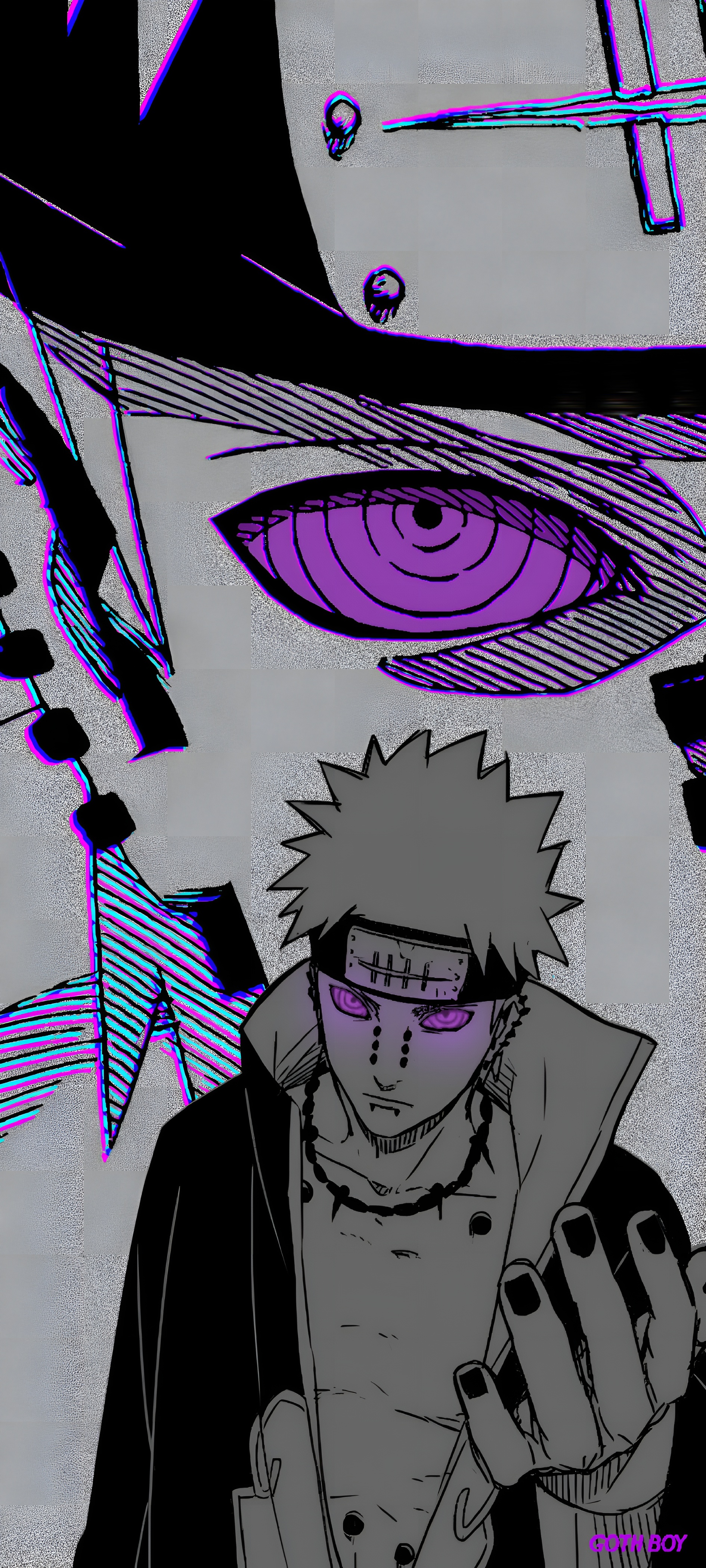 Pain Naruto Rinnegan Eye 4K Wallpaper