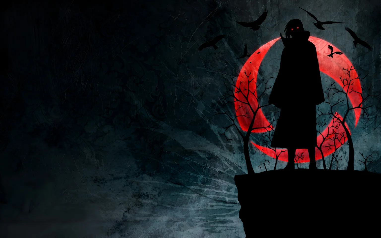 Itachi Uchiha Dark Moon 4K Wallpaper