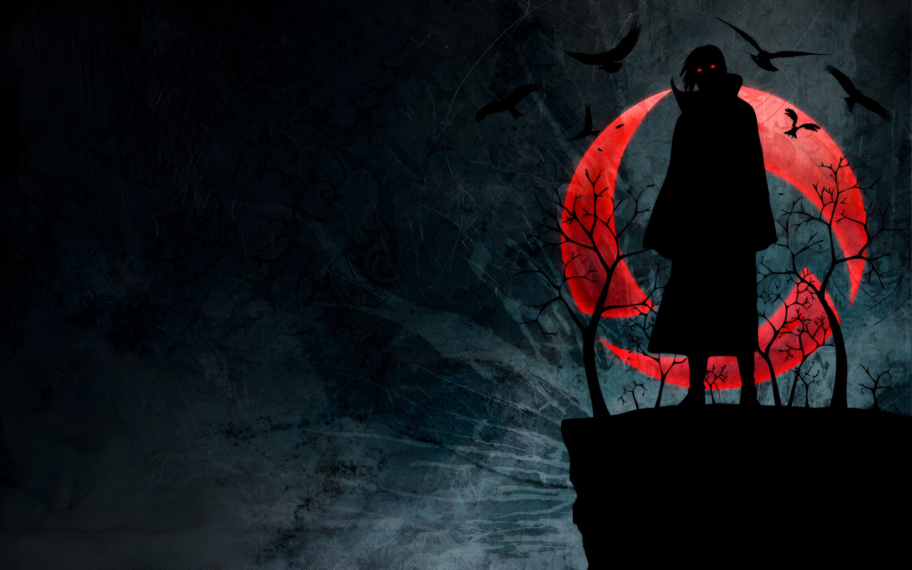 Itachi Uchiha Dark Moon 4K Wallpaper