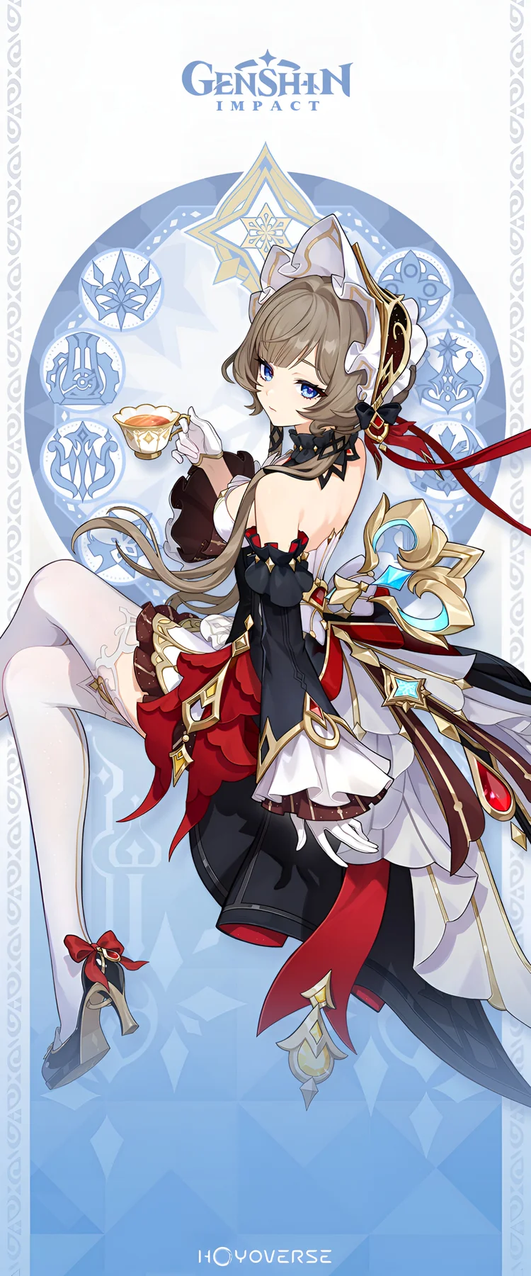 Sandrone Maid Outfit Wallpaper Genshin Impact