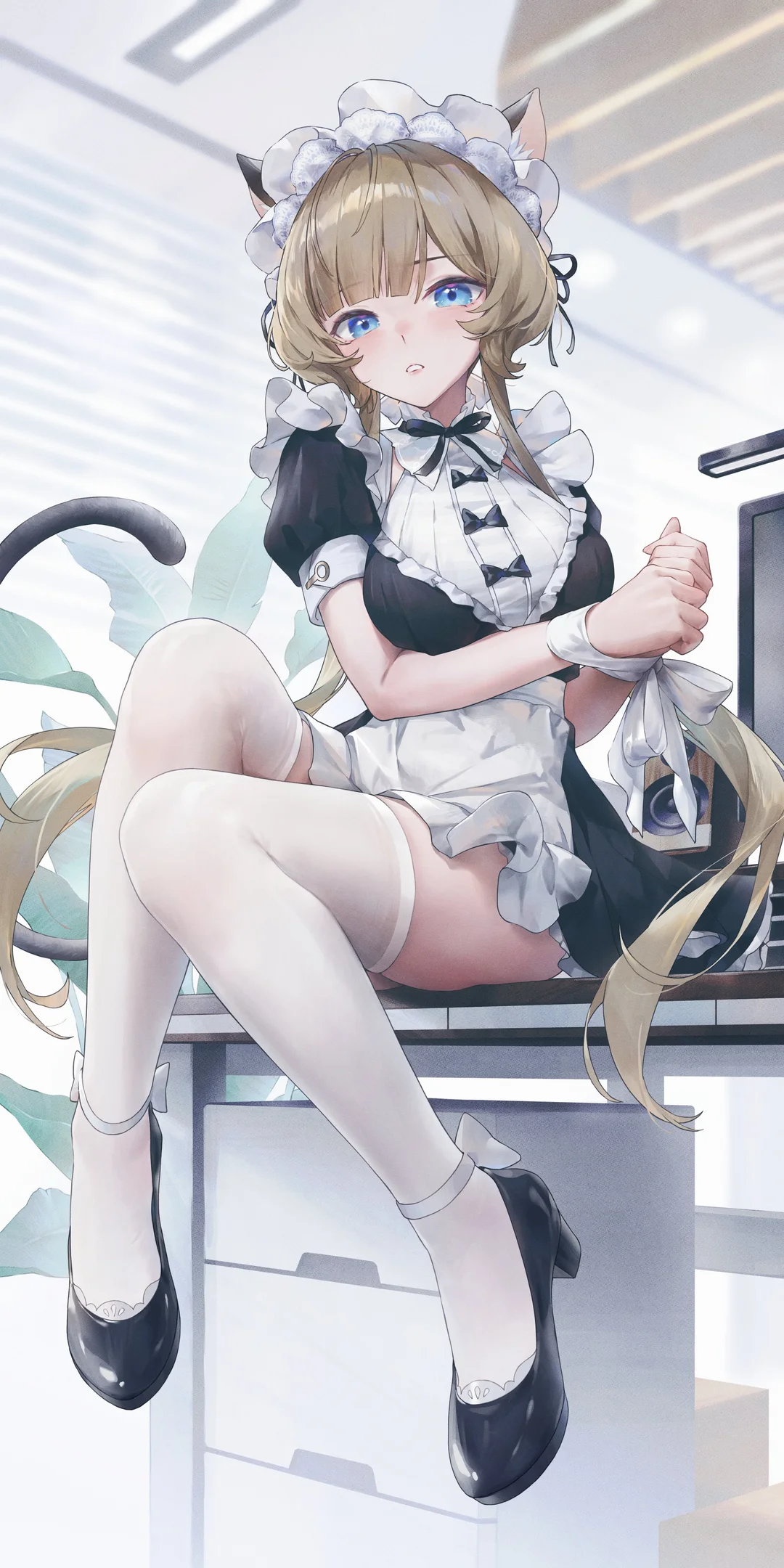 Sandrone Maid Outfit Genshin Impact 4K Wallpaper