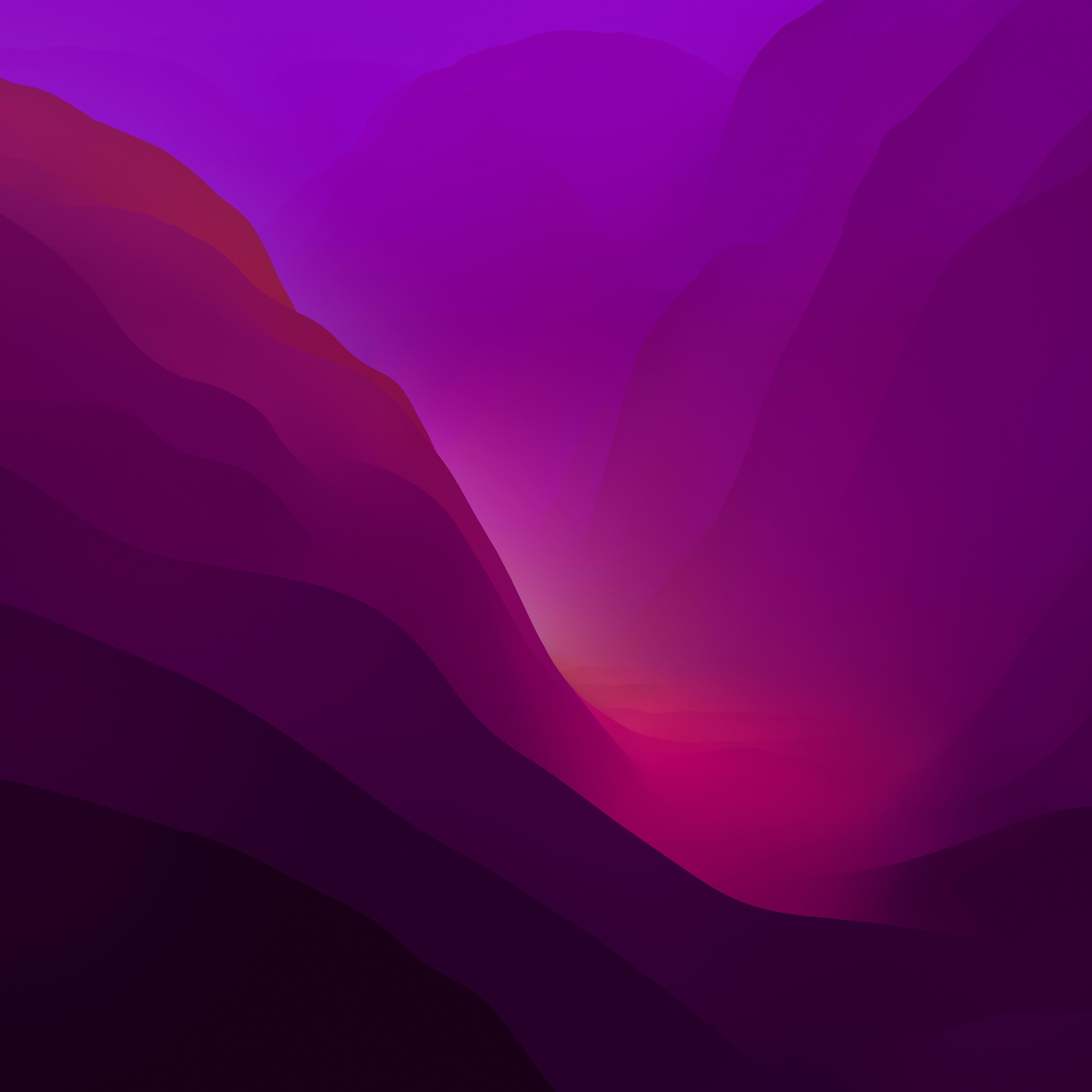 macOS Monterey Purple Wave 4K Wallpaper