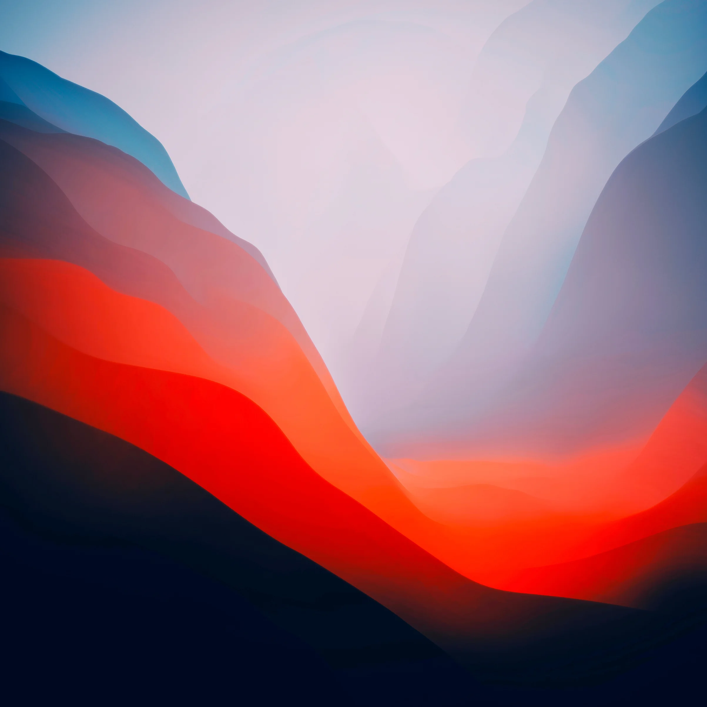 macOS Big Sur Abstract Wave Wallpaper 4K