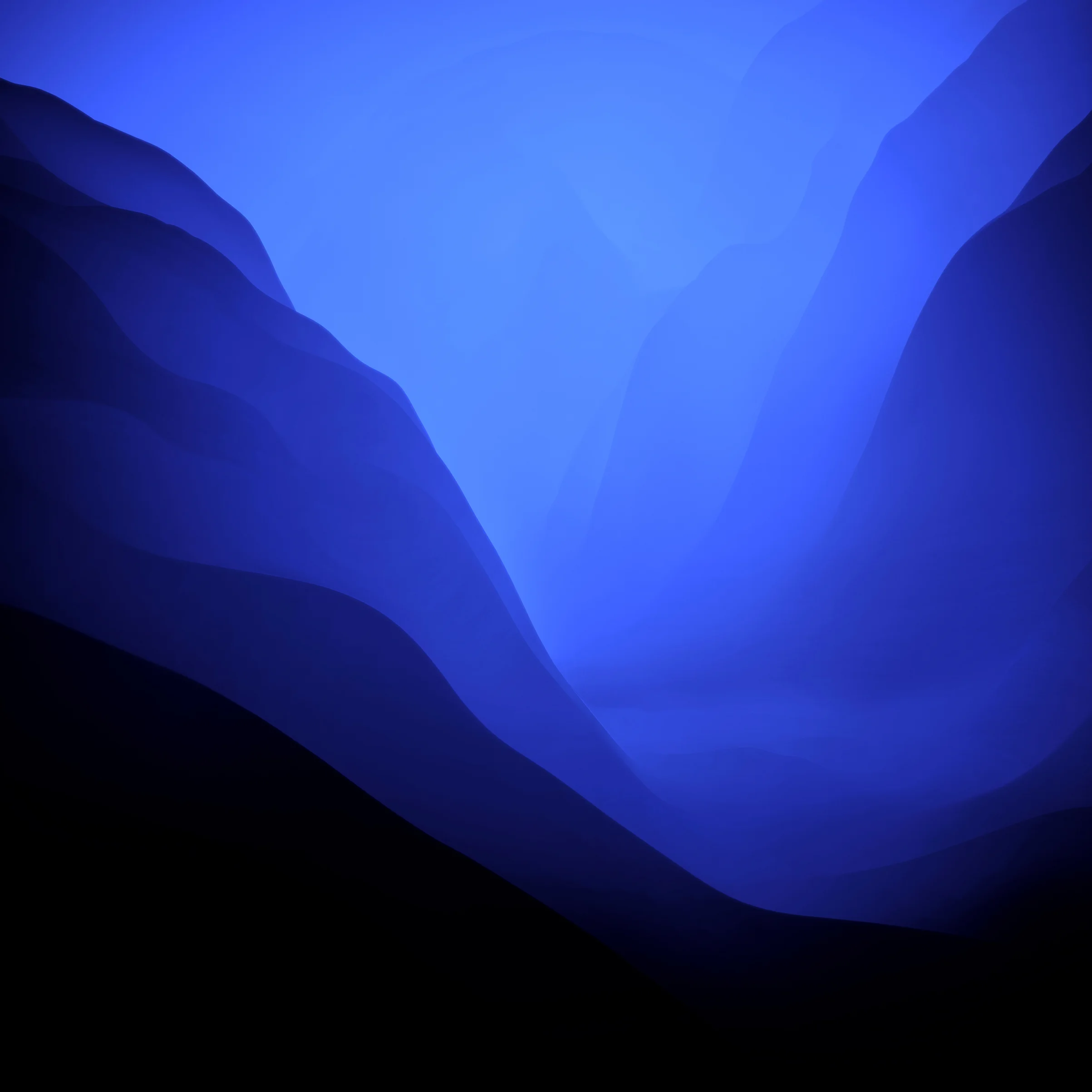 macOS Blue Canyon Depths 4K Wallpaper