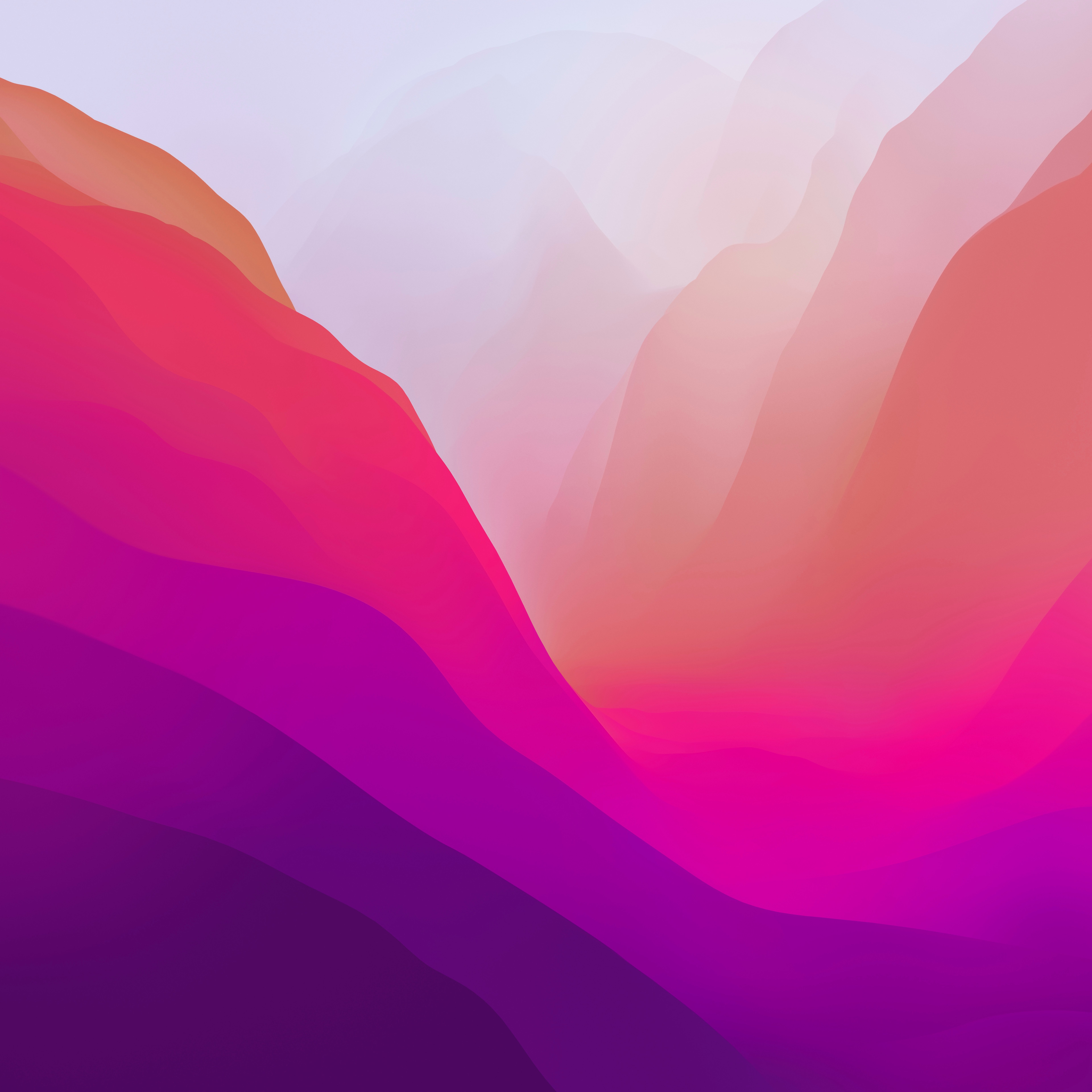 macOS Monterey Abstract Wave Gradient Wallpaper