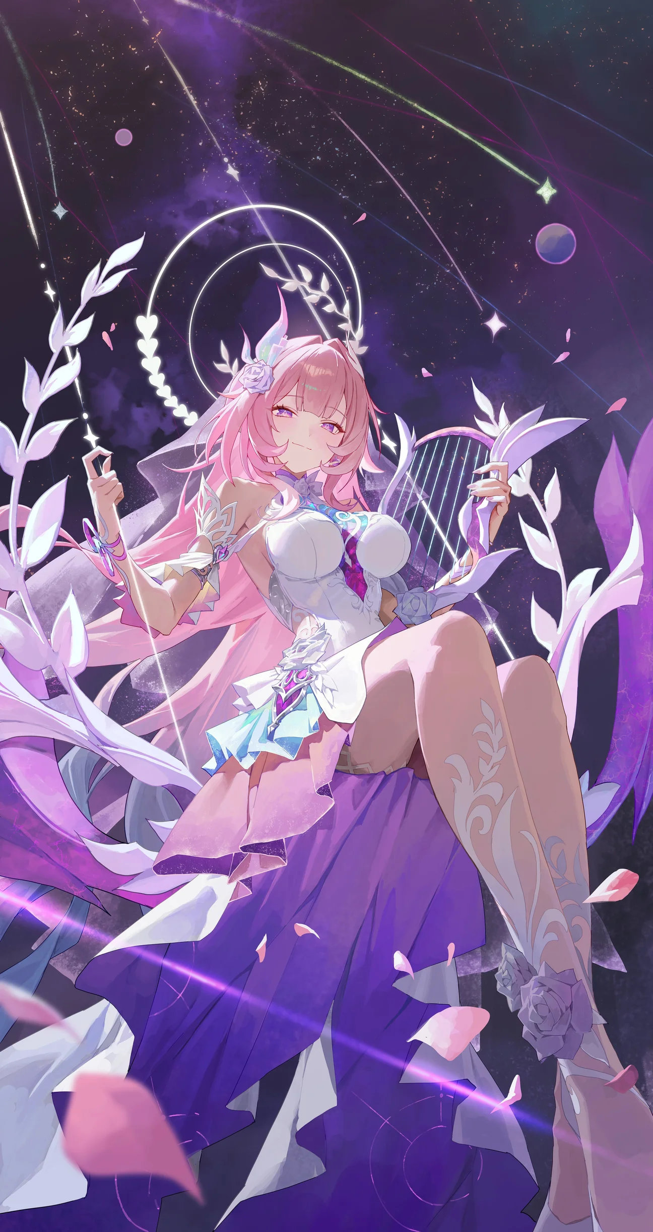 Cyrene Harp Wallpaper – Honkai Star Rail 4K