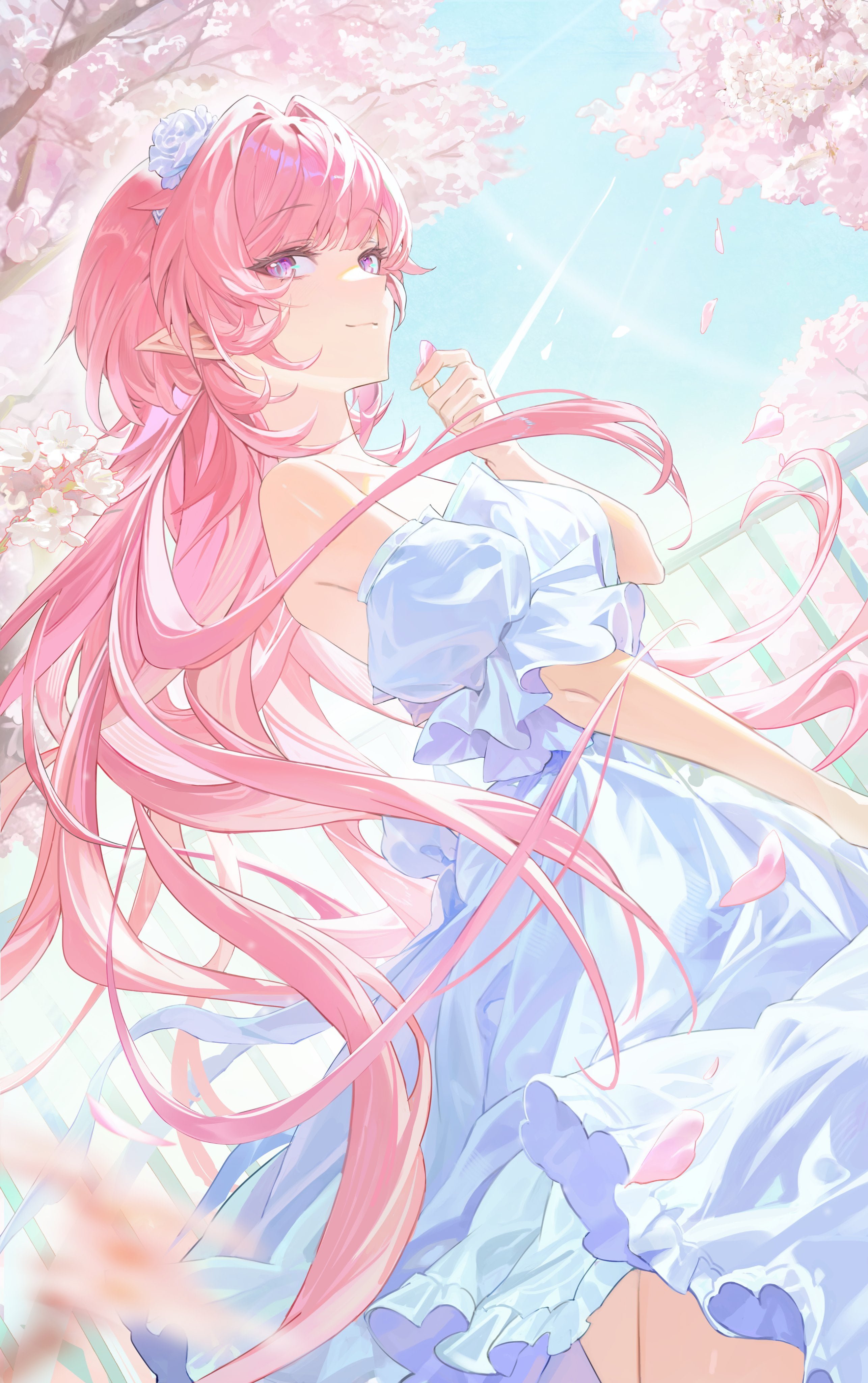 Cyrene Cherry Blossom Spring Wallpaper - Honkai Star Rail