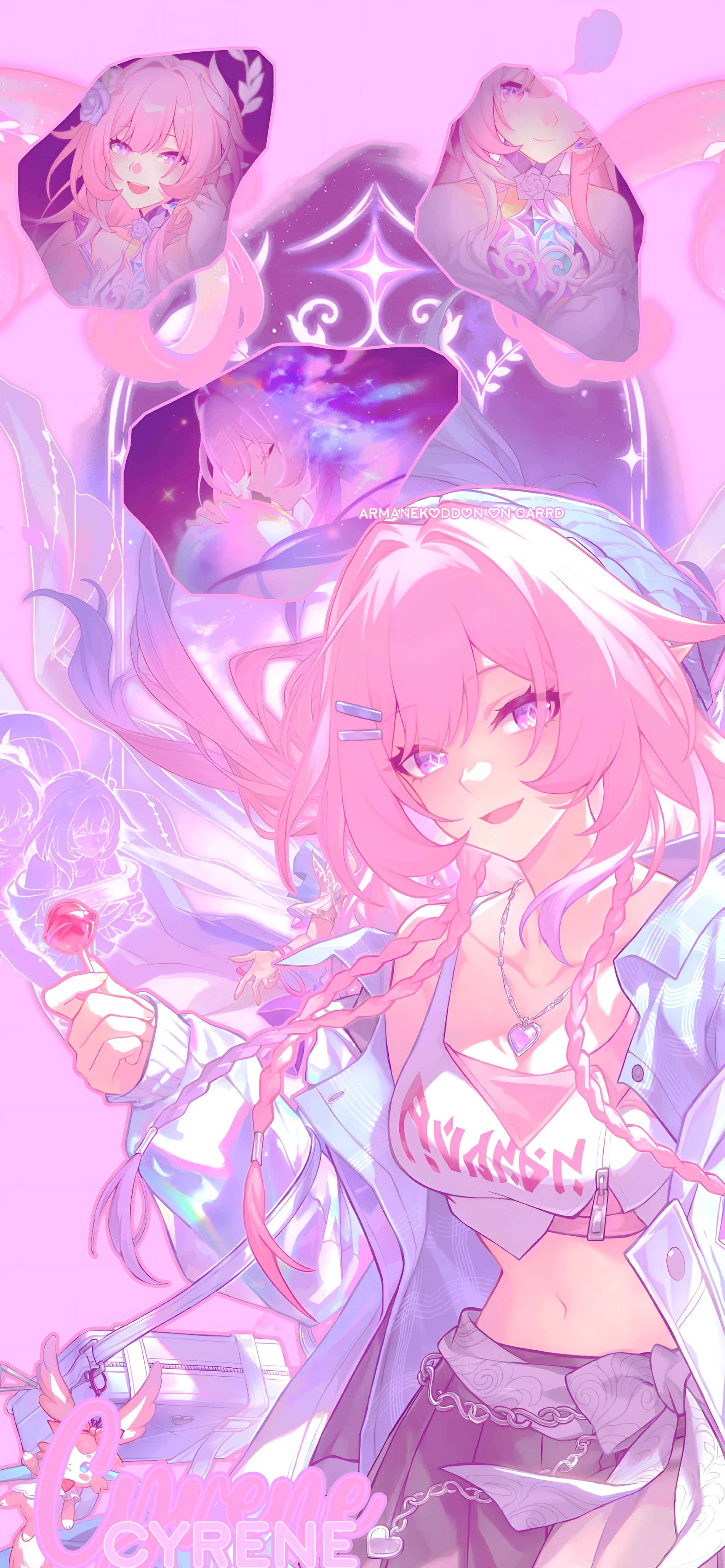 Cyrene Honkai Star Rail Pink Anime Wallpaper