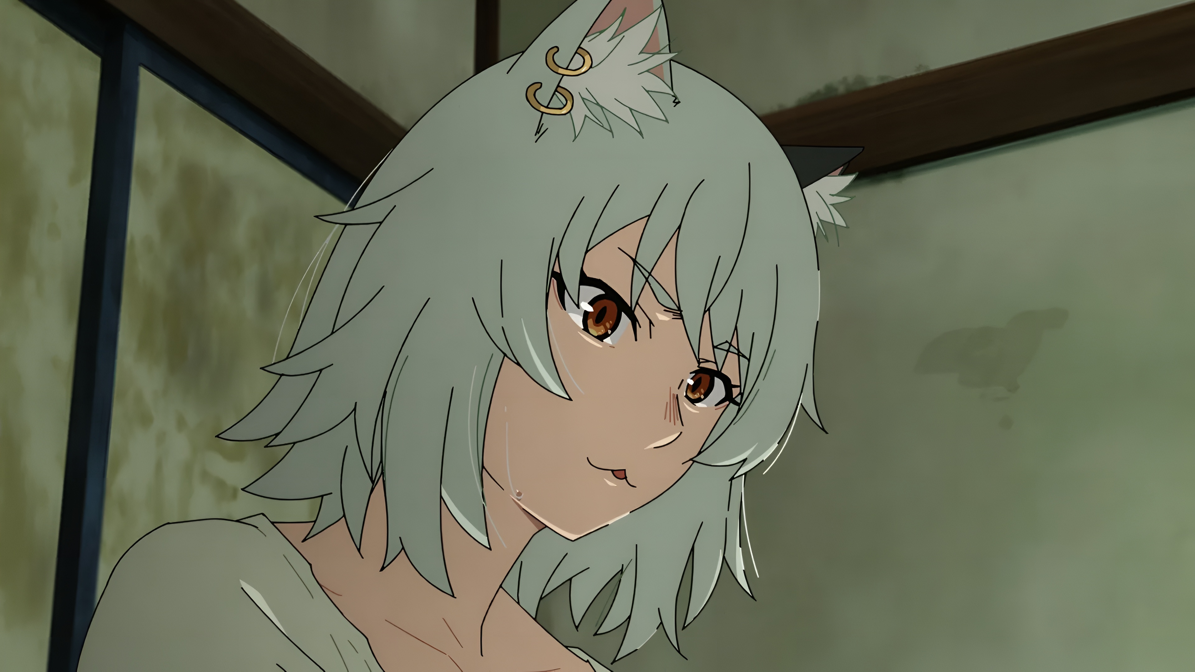 Yaniko Chainsmoker Cat 4K Anime Wallpaper