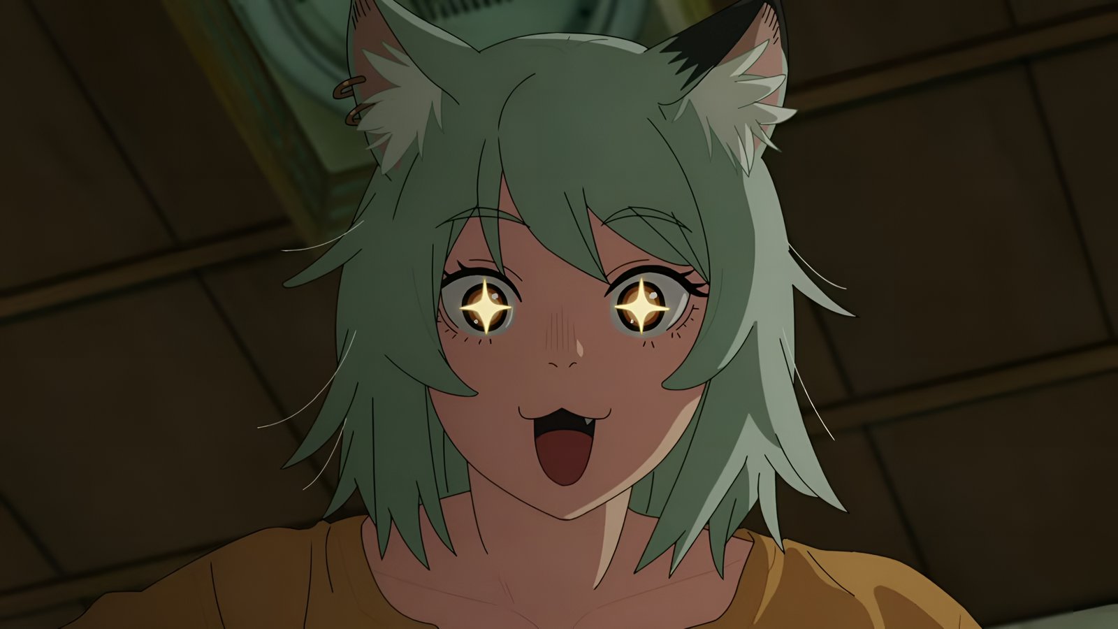 Yaniko Chainsmoker Cat Anime Girl 4K Wallpaper