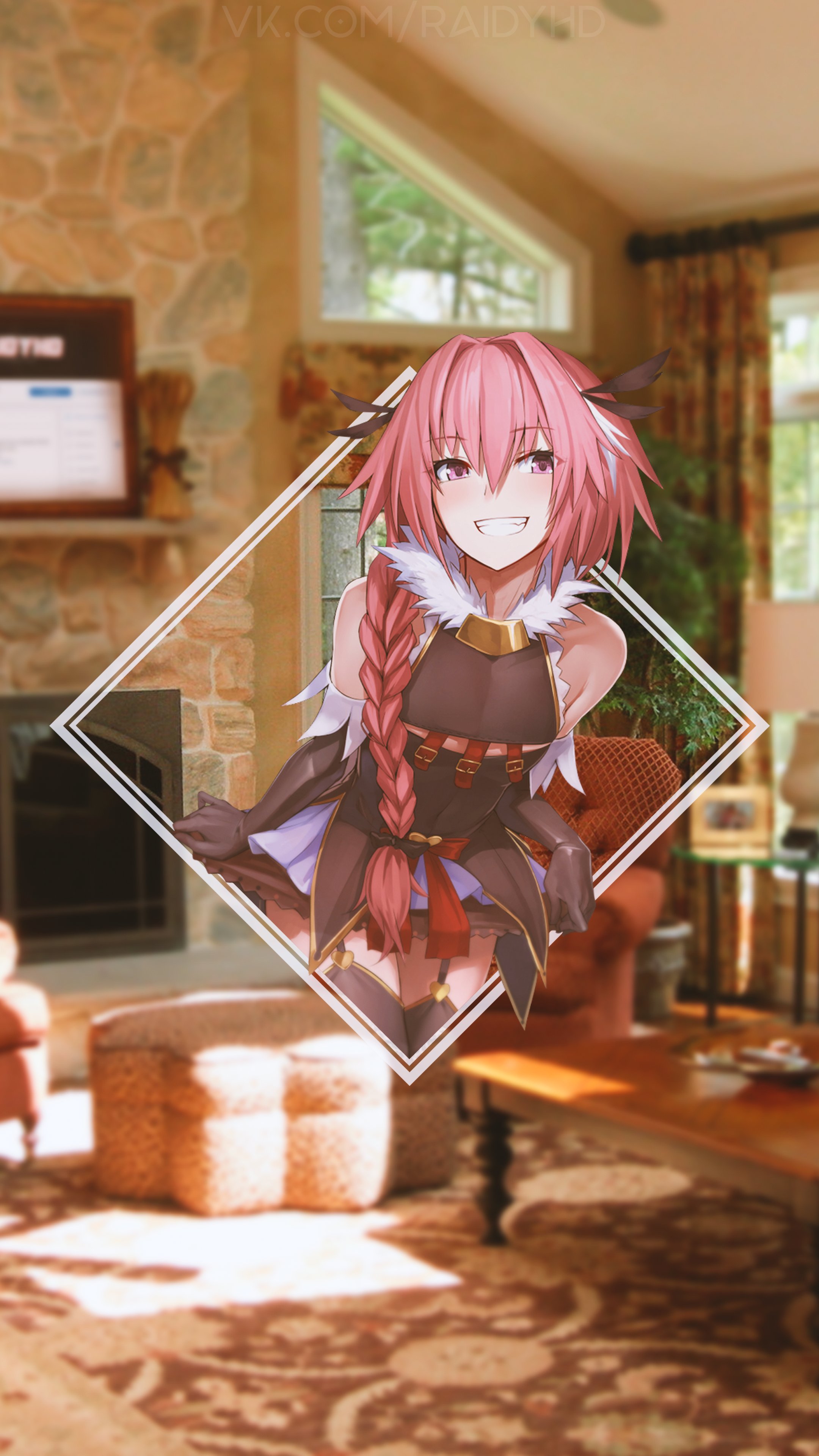 Astolfo Femboy Anime Character 4K Wallpaper