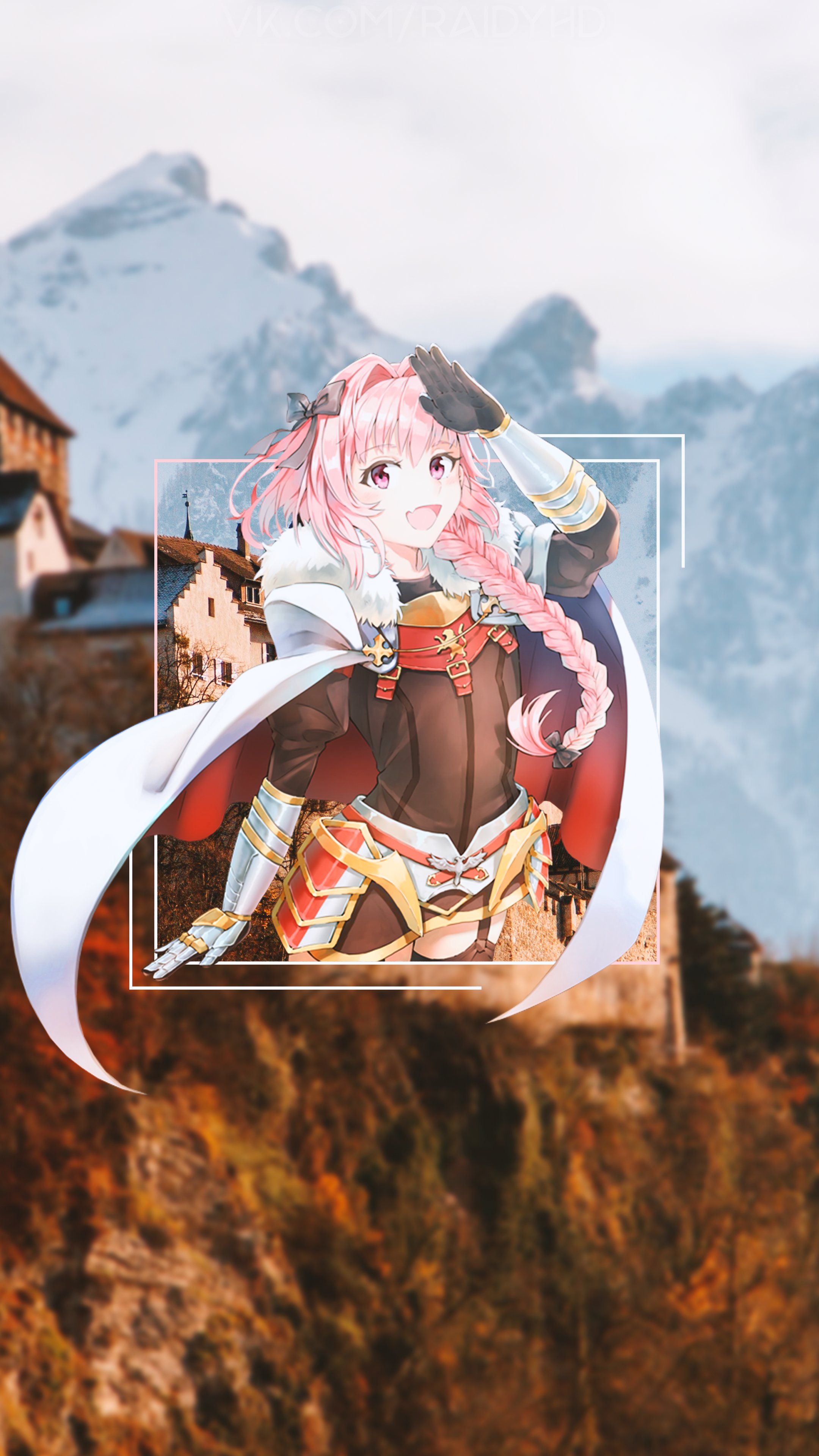 Astolfo Femboy Anime Knight 4K Wallpaper