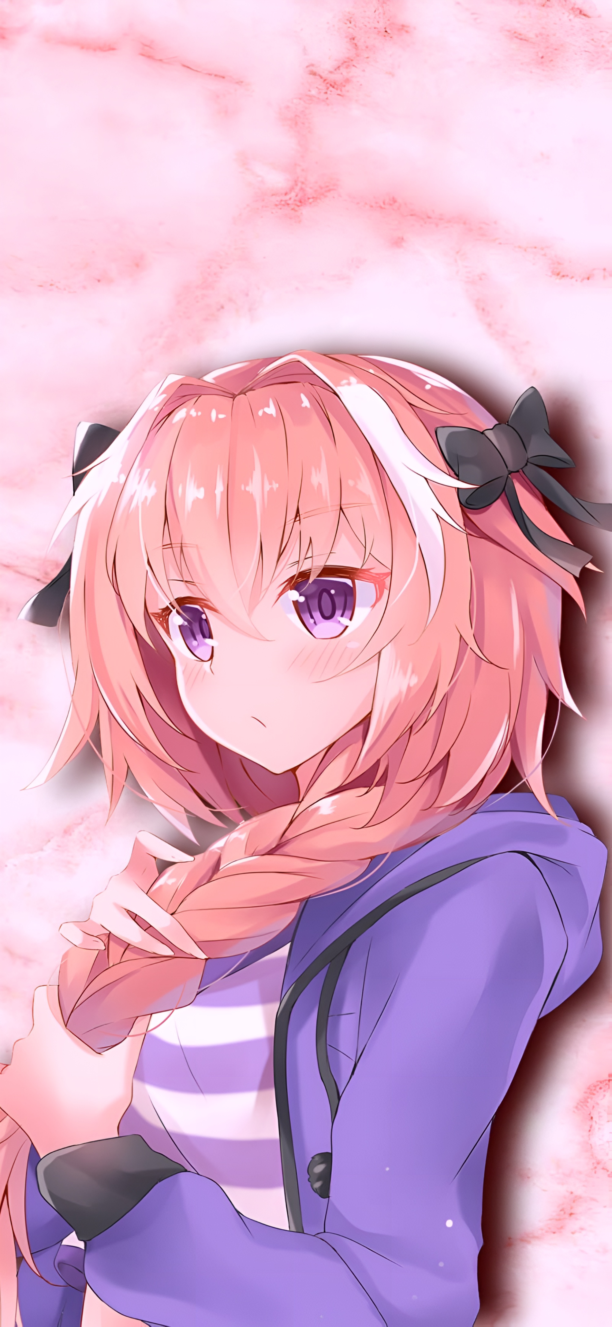 Astolfo Femboy Anime Wallpaper Pink 4K