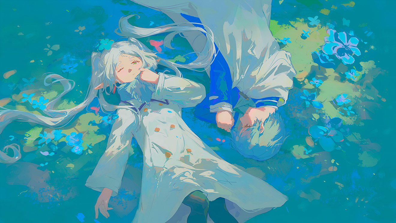 ஃப்ரீரென் மலர் கனவு அனிமே வால்பேப்பர் 4K