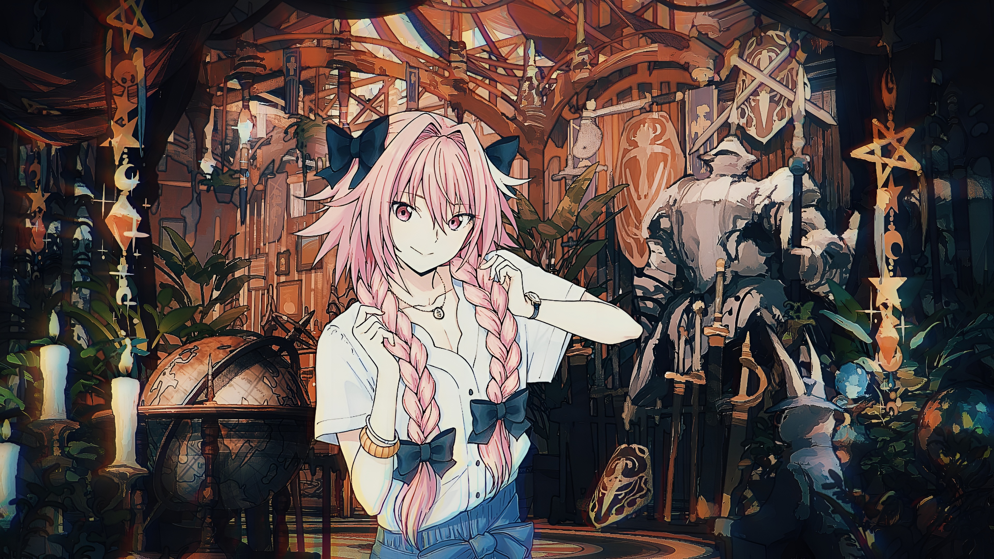 Astolfo Femboy Anime Wallpaper 4K High Resolution