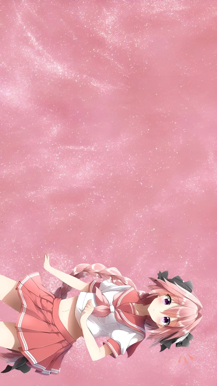 Astolfo Femboy Anime Pink Aesthetic 4K Wallpaper