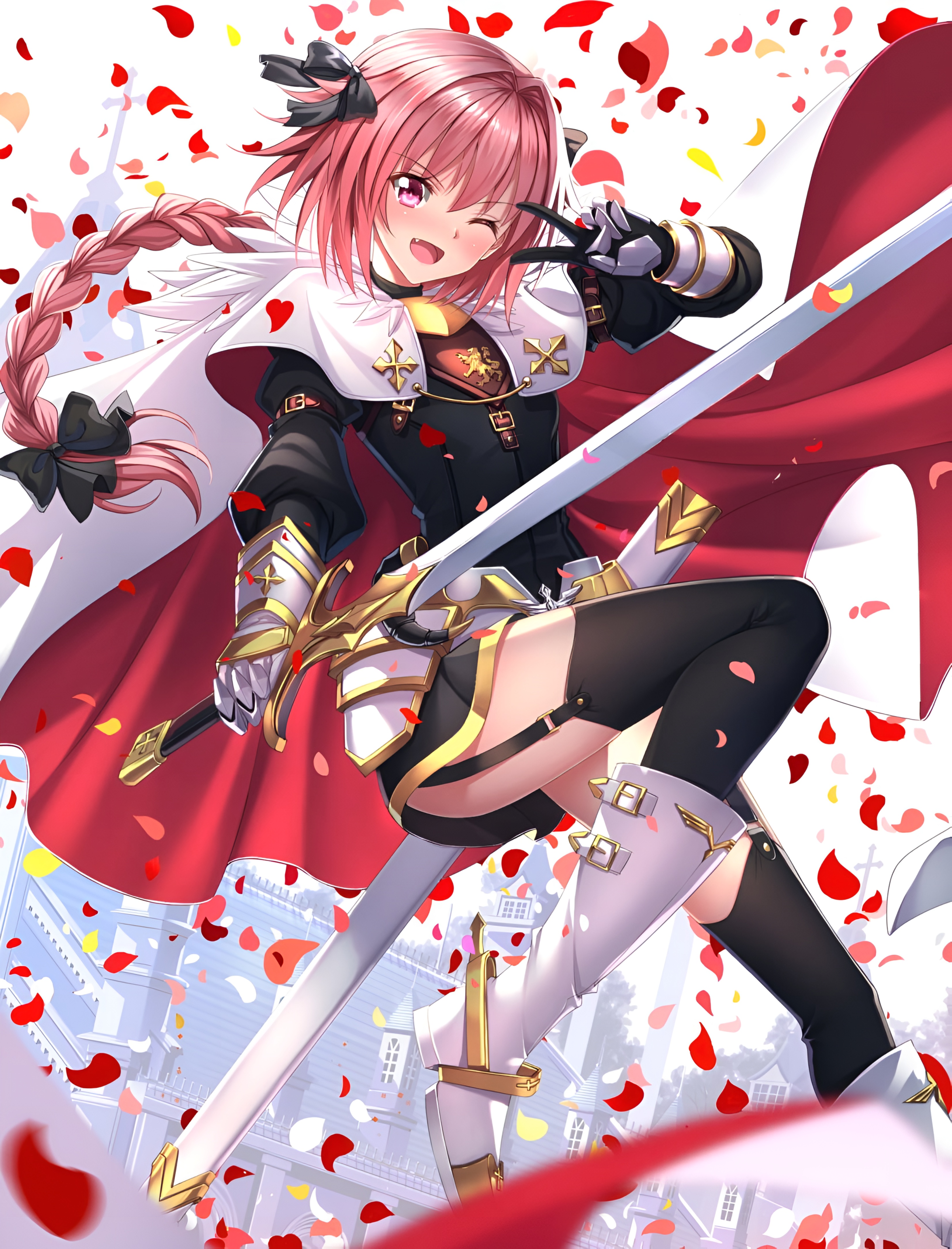 Astolfo Femboy Knight Wallpaper 4K High Resolution