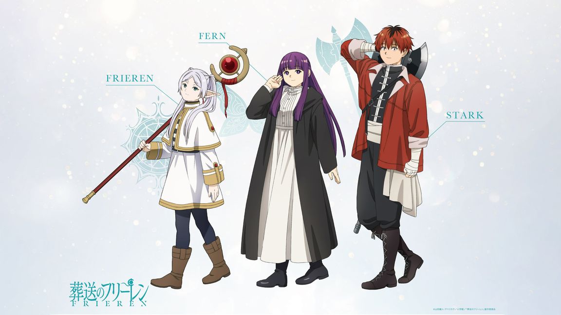 Frieren Trio Postaci Tapeta Anime 4K