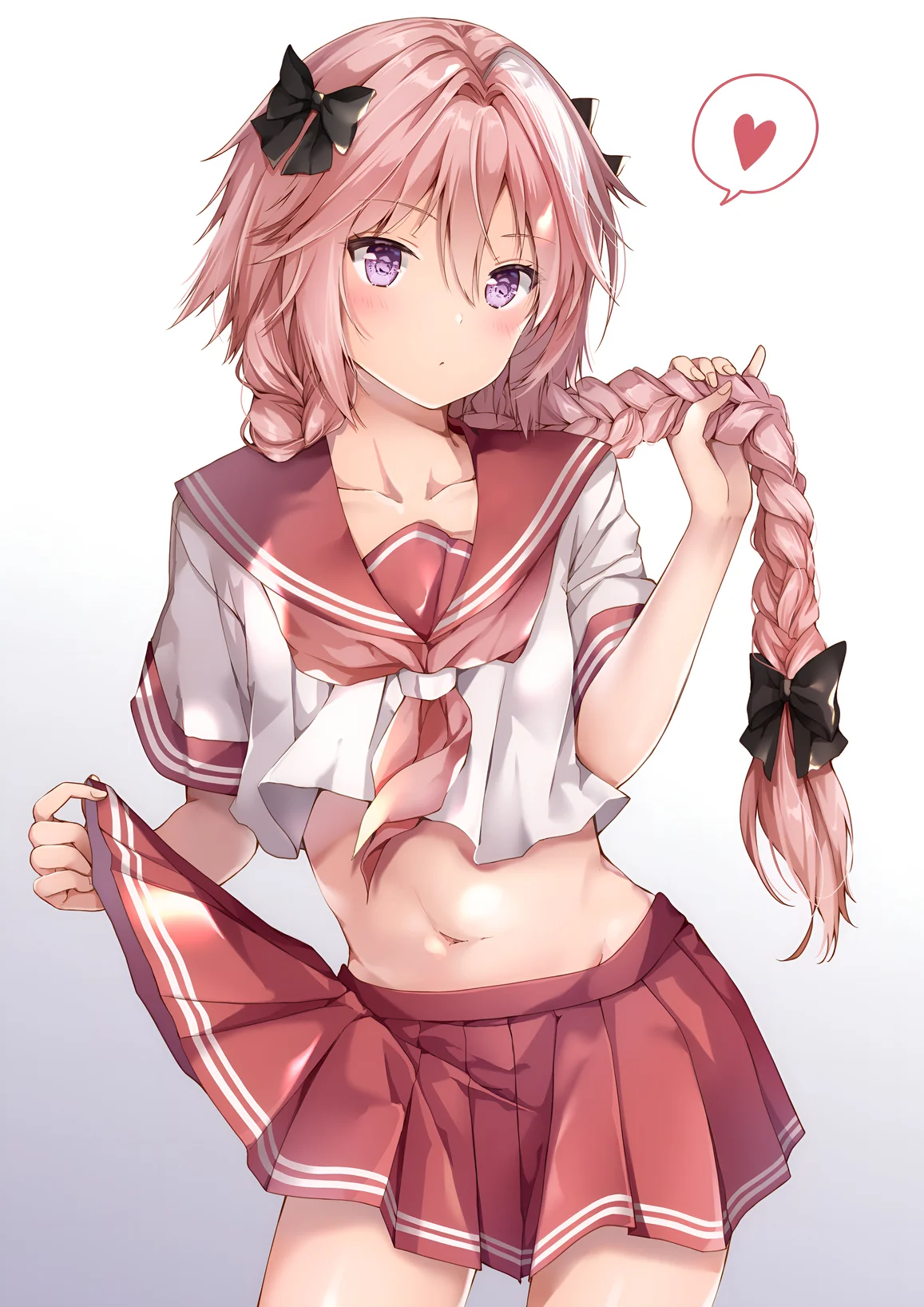 Astolfo Femboy Matrosenuniform 4K Hintergrundbild