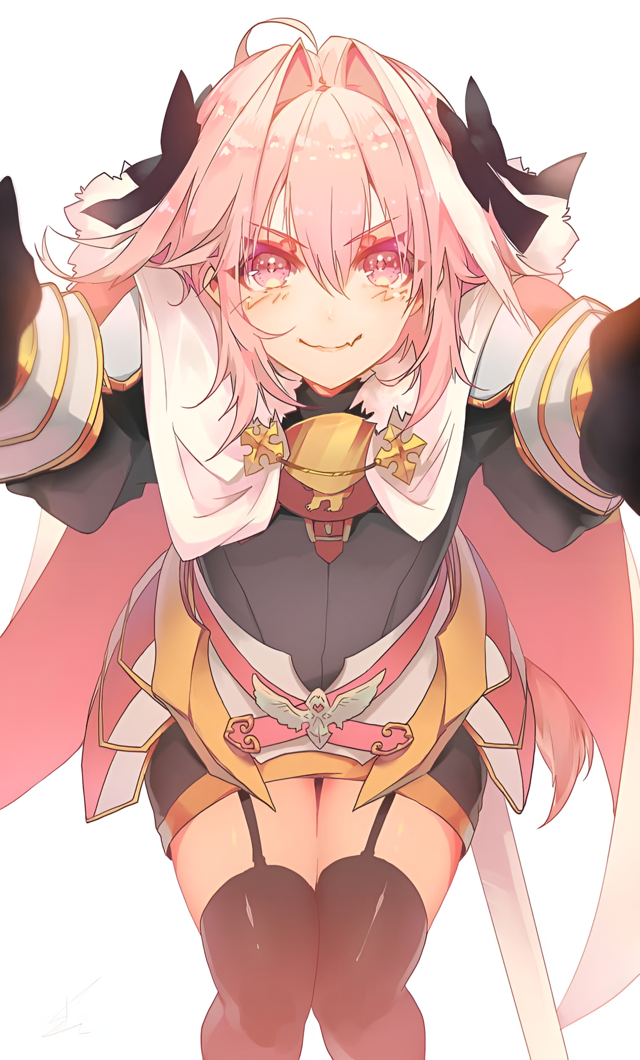 Astolfo Femboy Anime Knight Wallpaper 4K