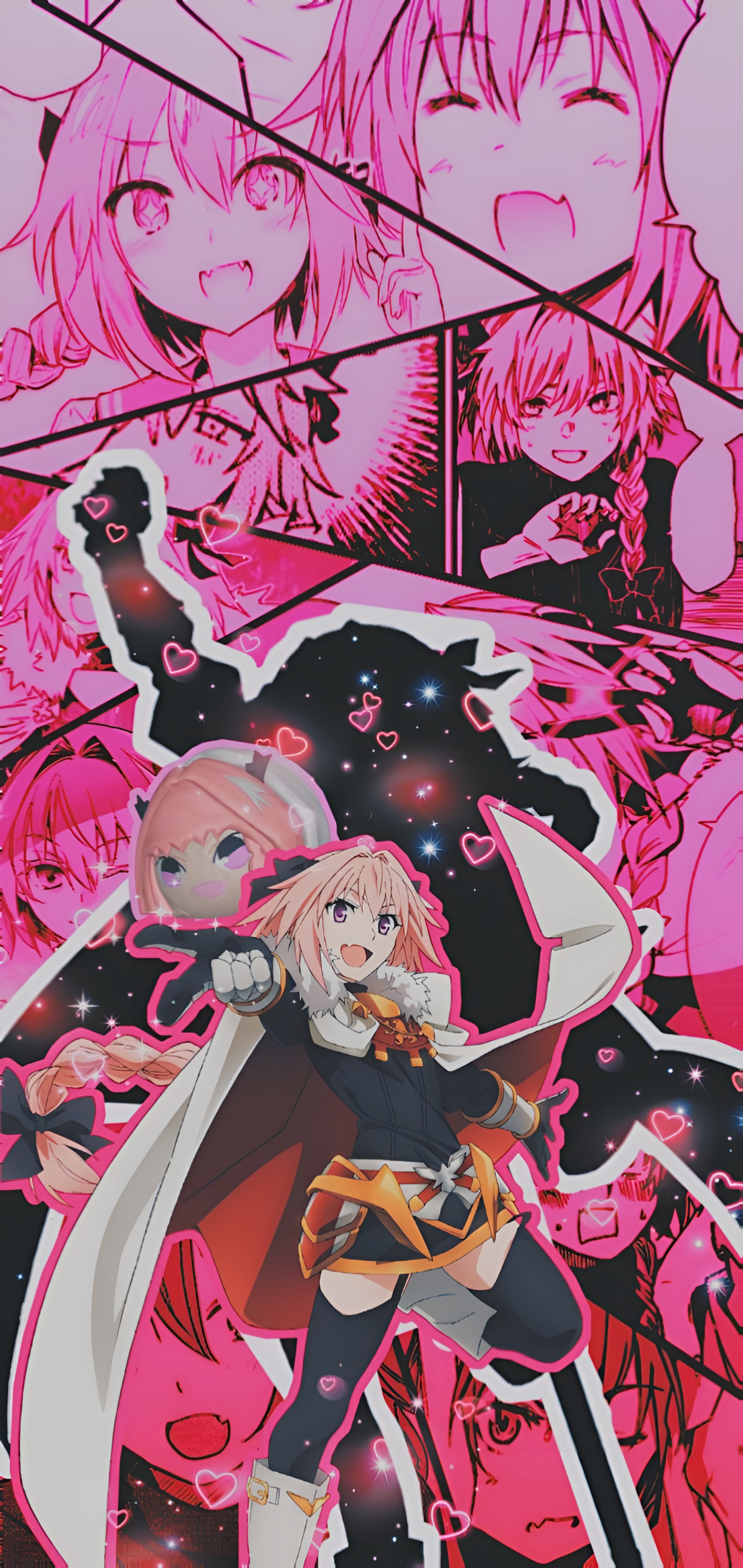 Astolfo Femboy Anime Wallpaper Pink 4K