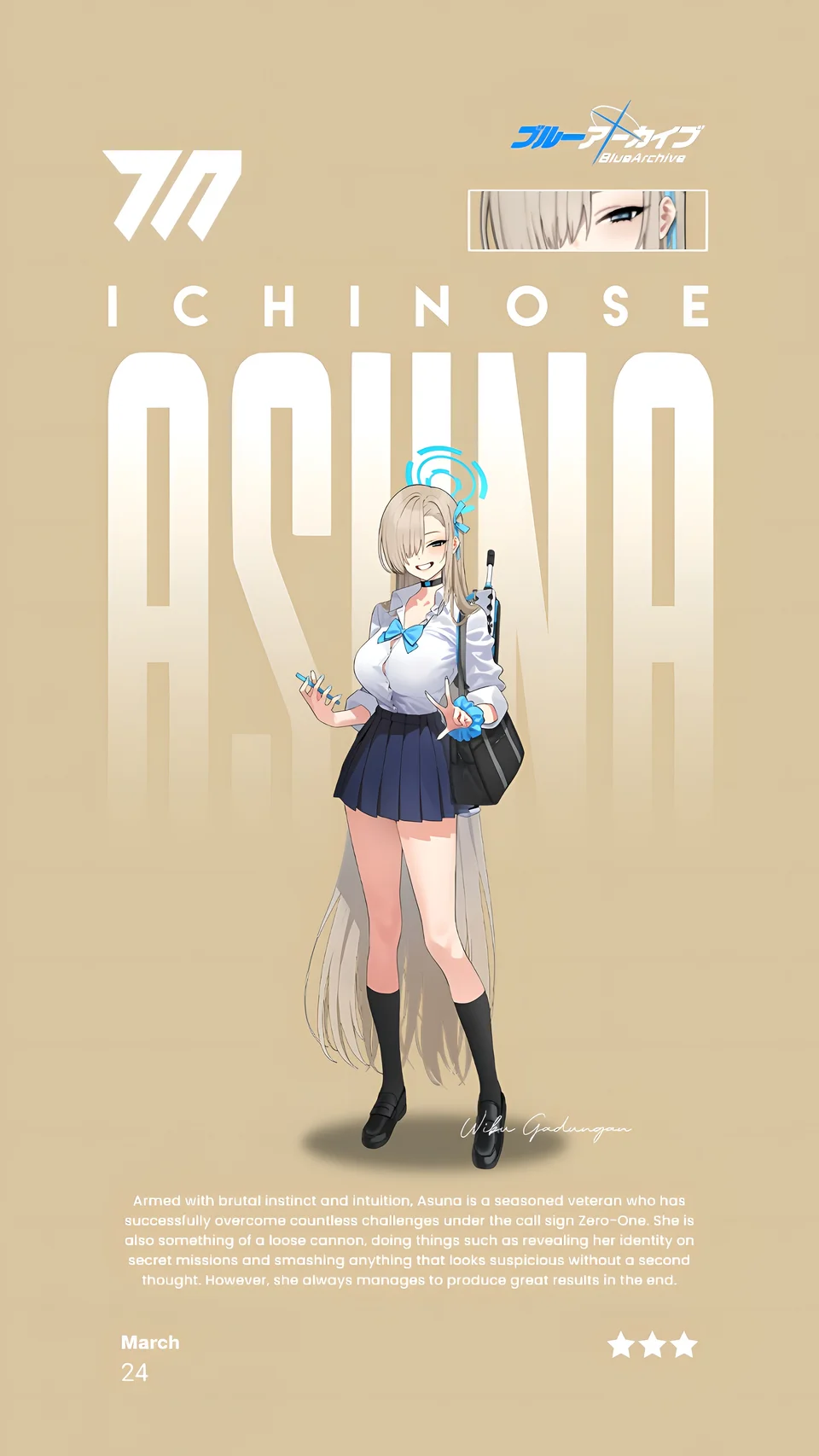 Ichinose Asuna Blue Archive 4K Wallpaper