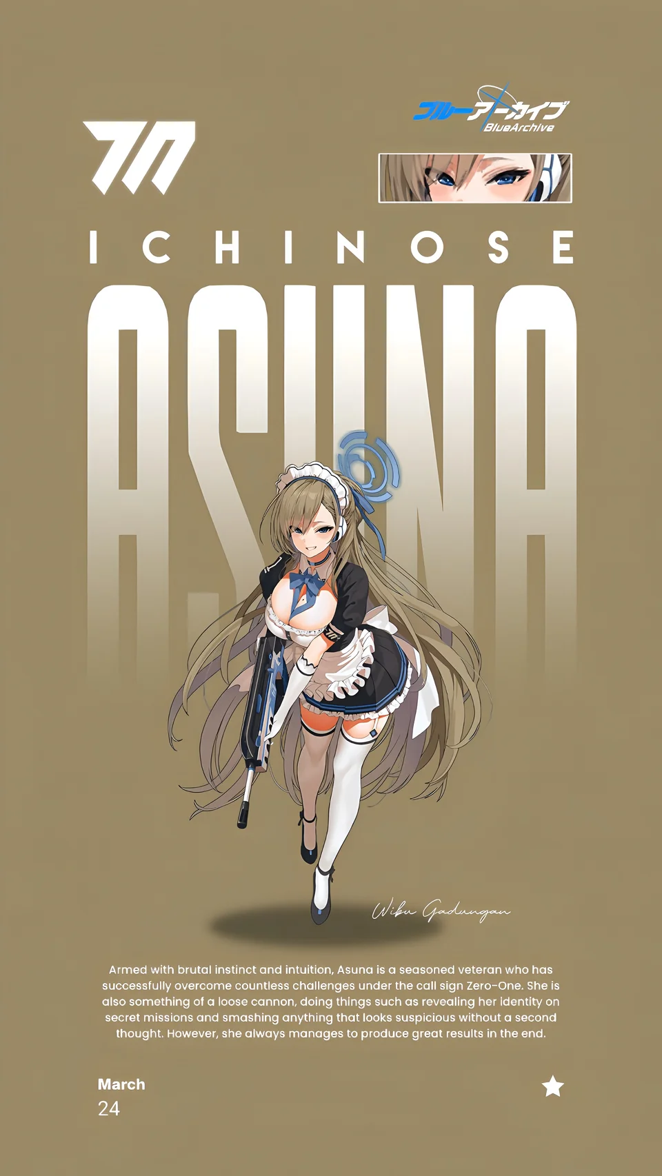 Ichinose Asuna Blue Archive 4K Wallpaper