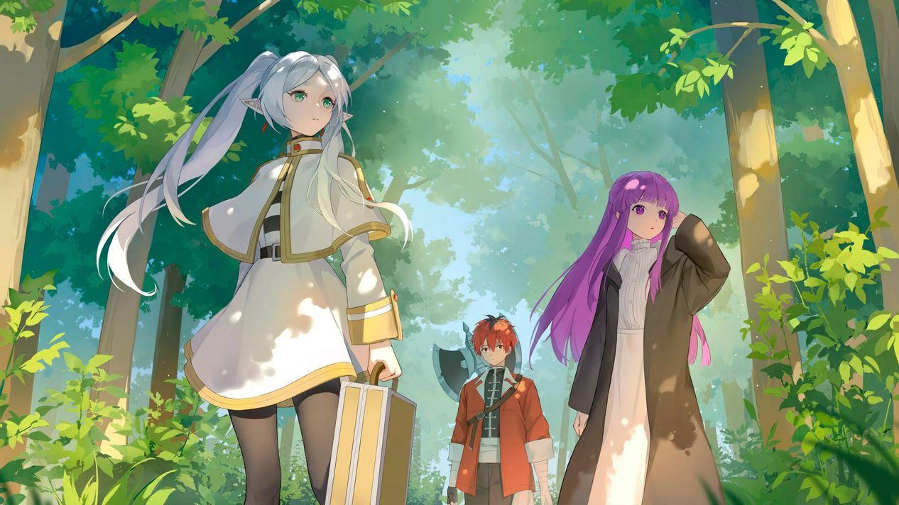 Frieren Leśna Przygoda Tapeta Anime 4K