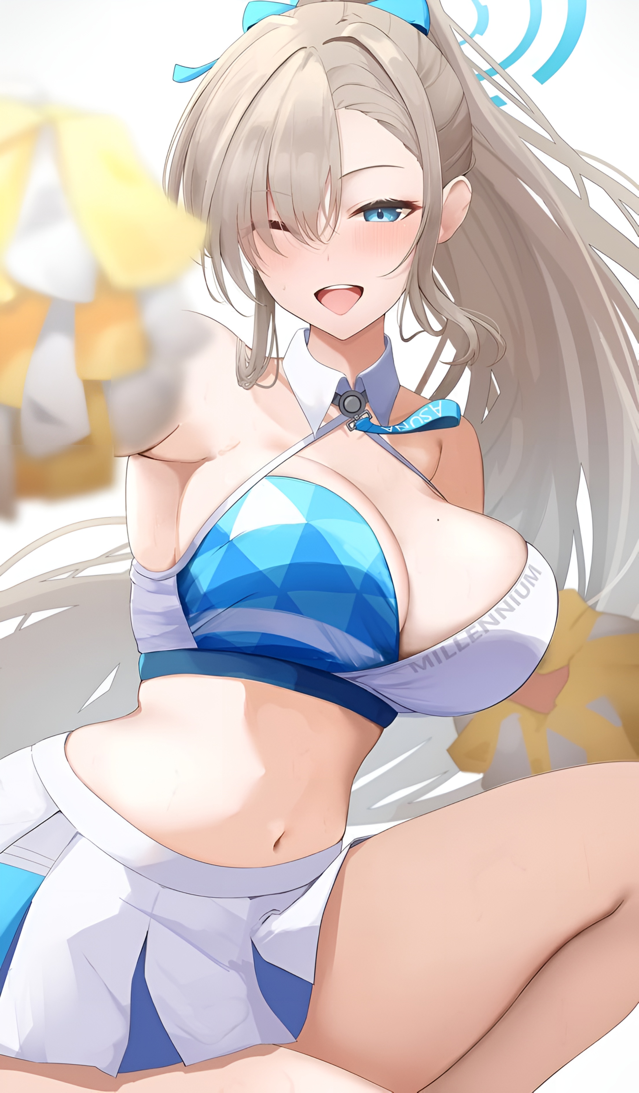 Asuna Ichinose Cheerleader Wallpaper Blue Archive