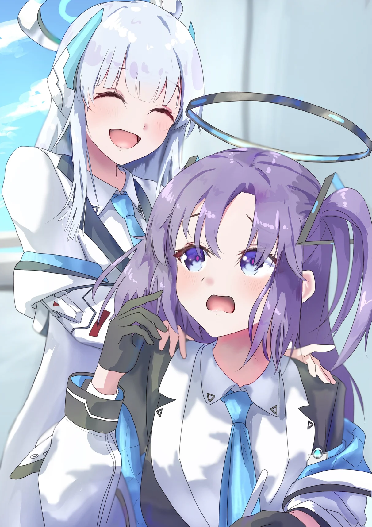 Hayase Yuuka & Ushio Noa Wallpaper Blue Archive
