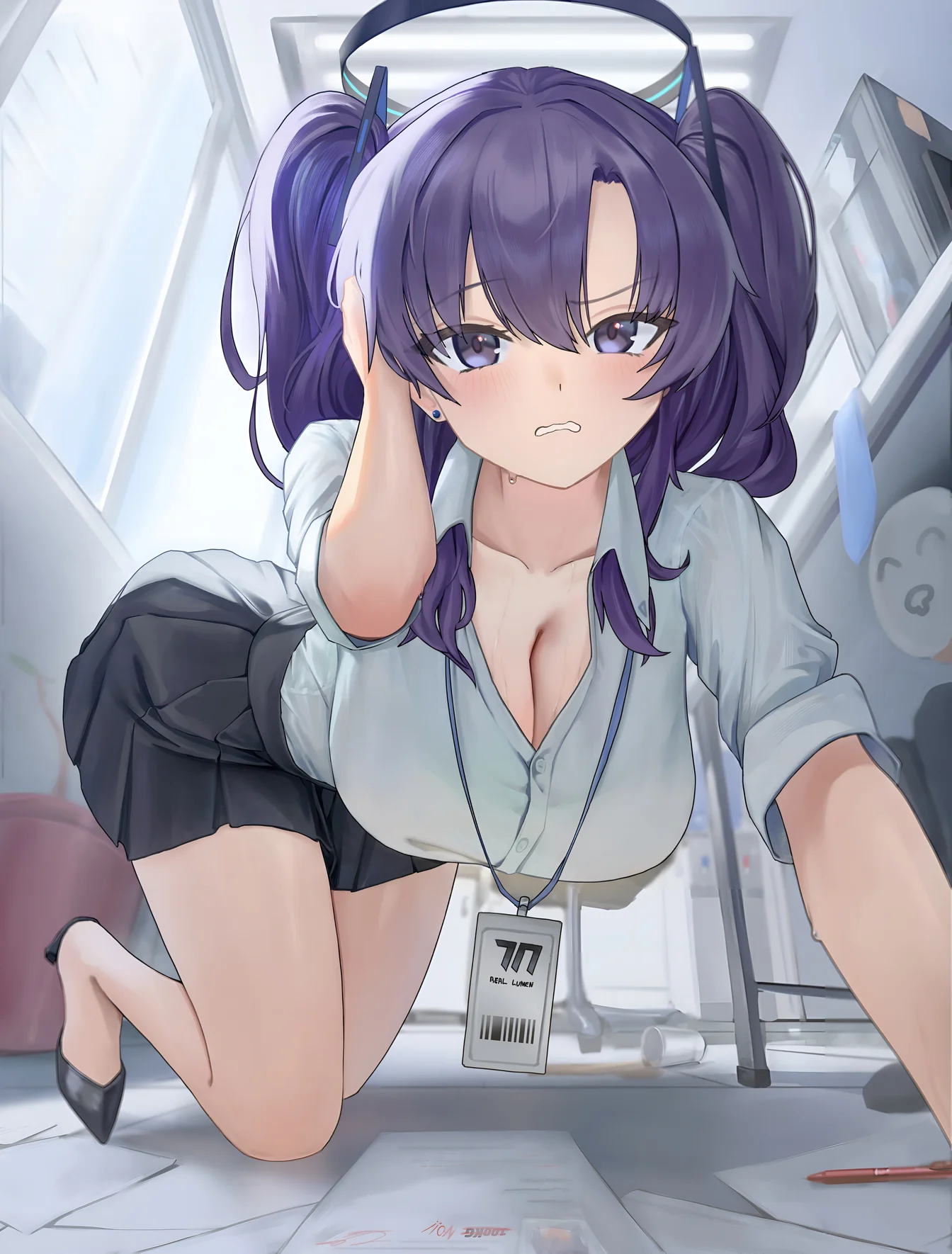 Tapeta 4K Hayase Yuuka Blue Archive