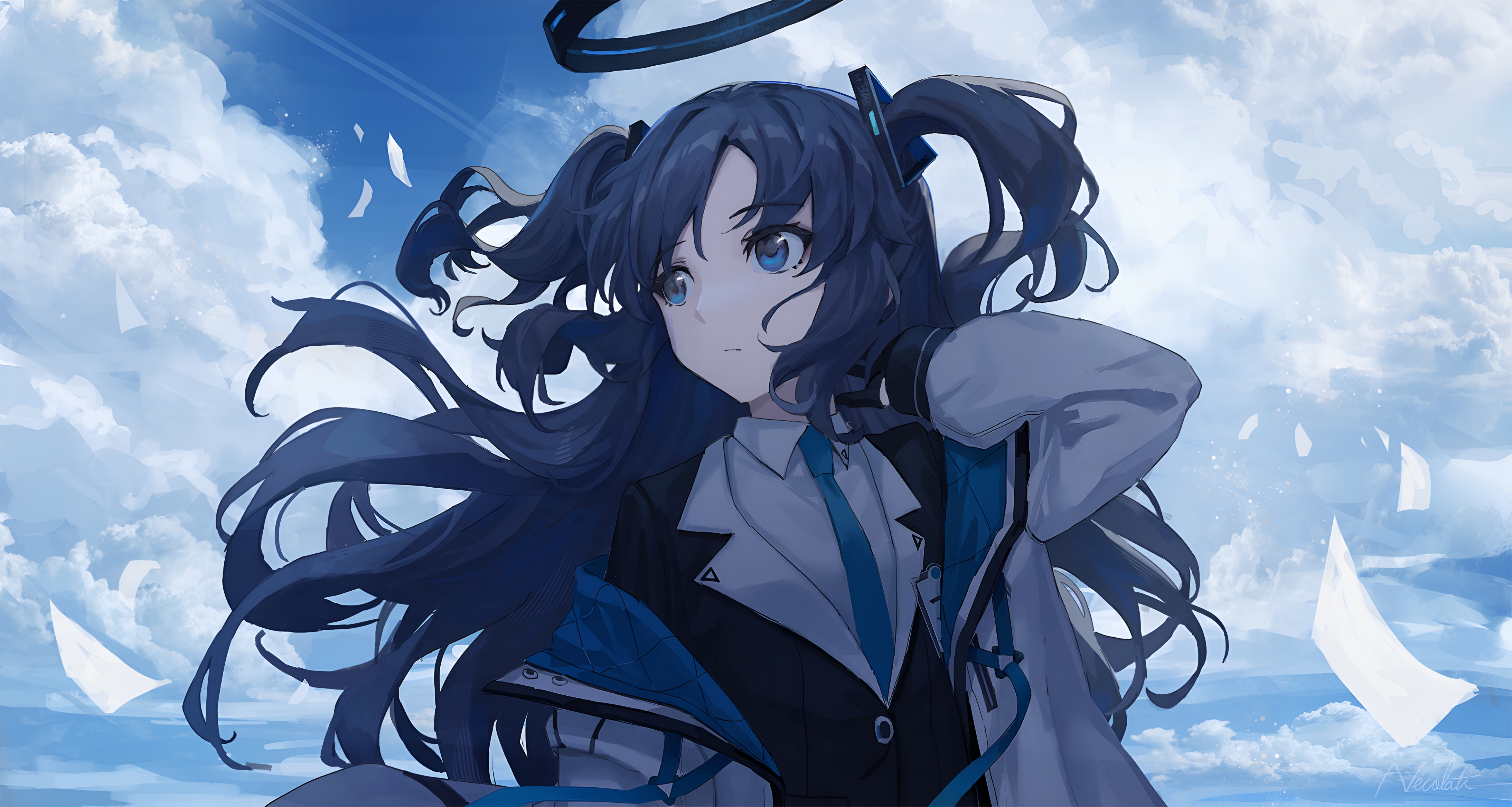 Hayase Yuuka Blue Archive 4K Wallpaper