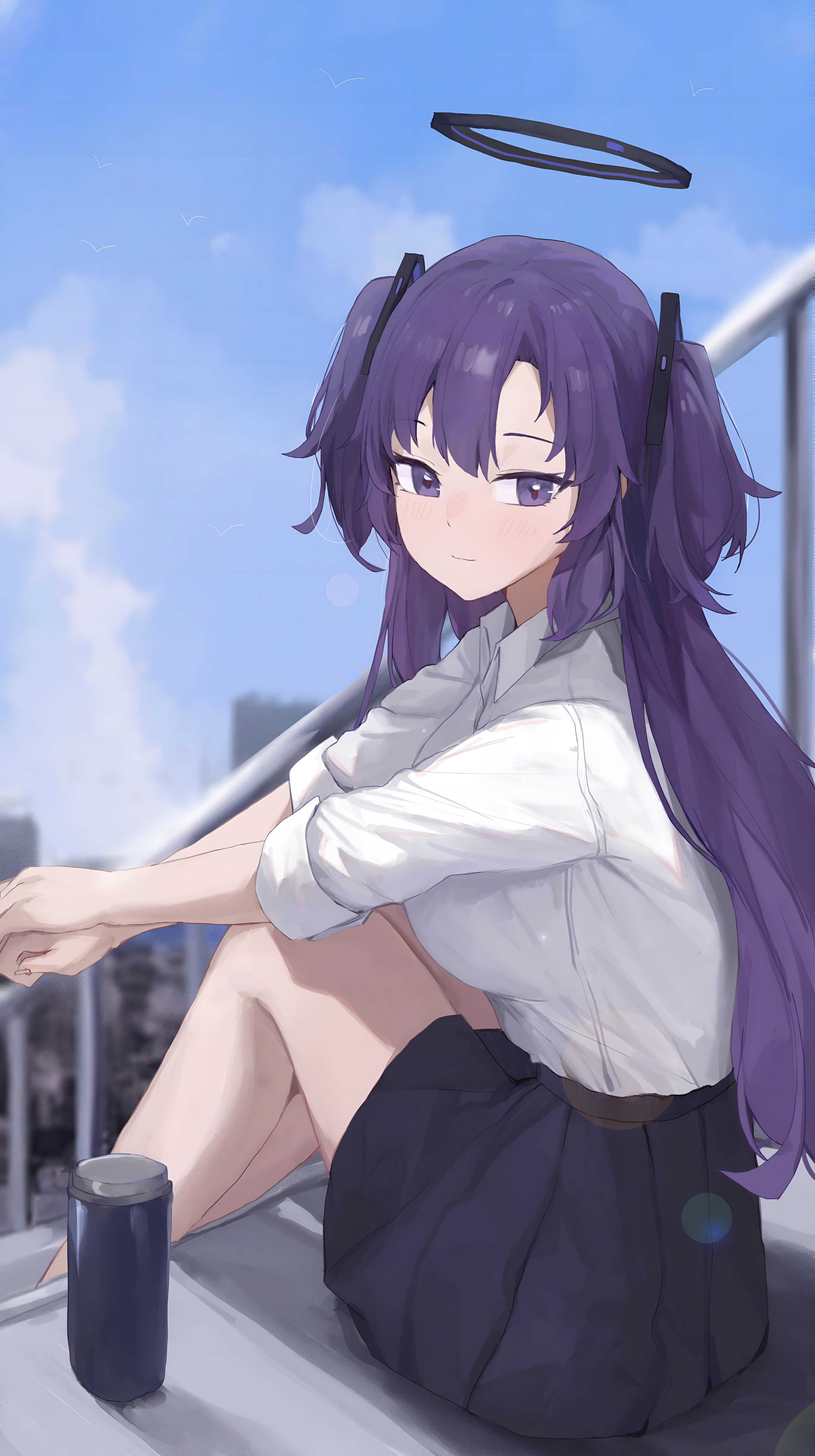 Hayase Yuuka Blue Archive 4K Anime Wallpaper