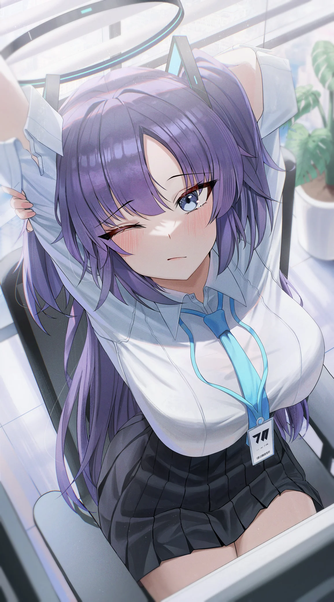 Hayase Yuuka Blue Archive 4K Anime Wallpaper