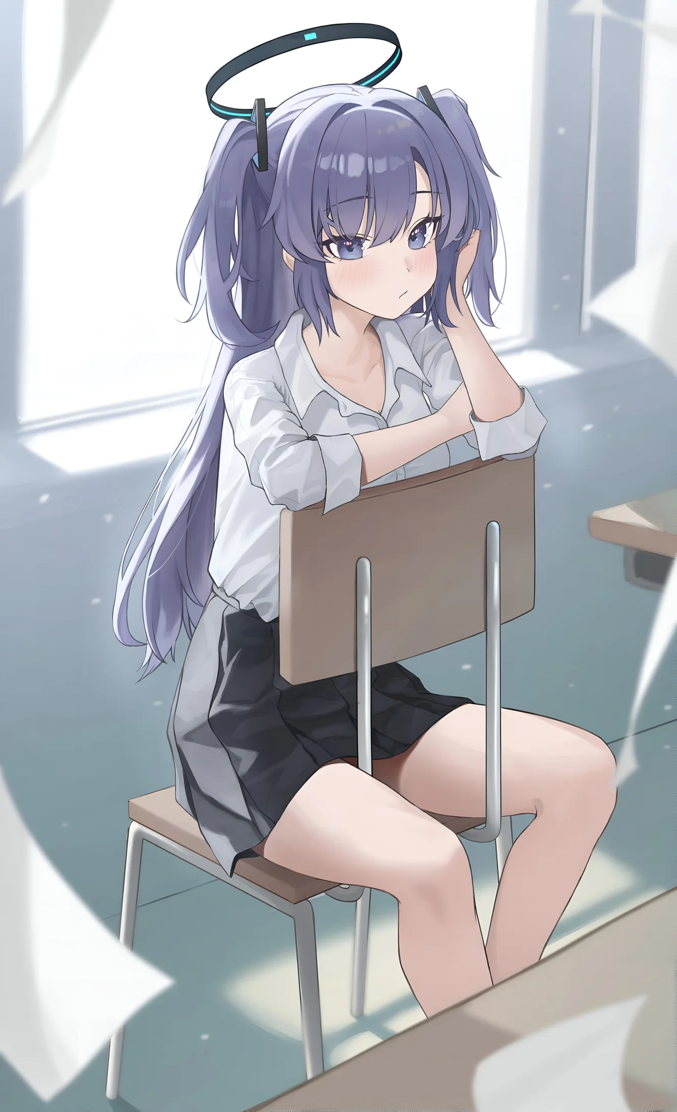 Tapeta Hayase Yuuka Blue Archive Sala Lekcyjna