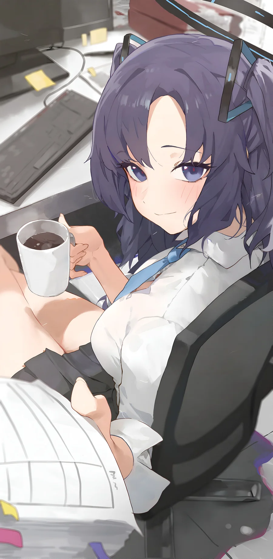 Hayase Yuuka Blue Archive Tapeta Biurowa 4K
