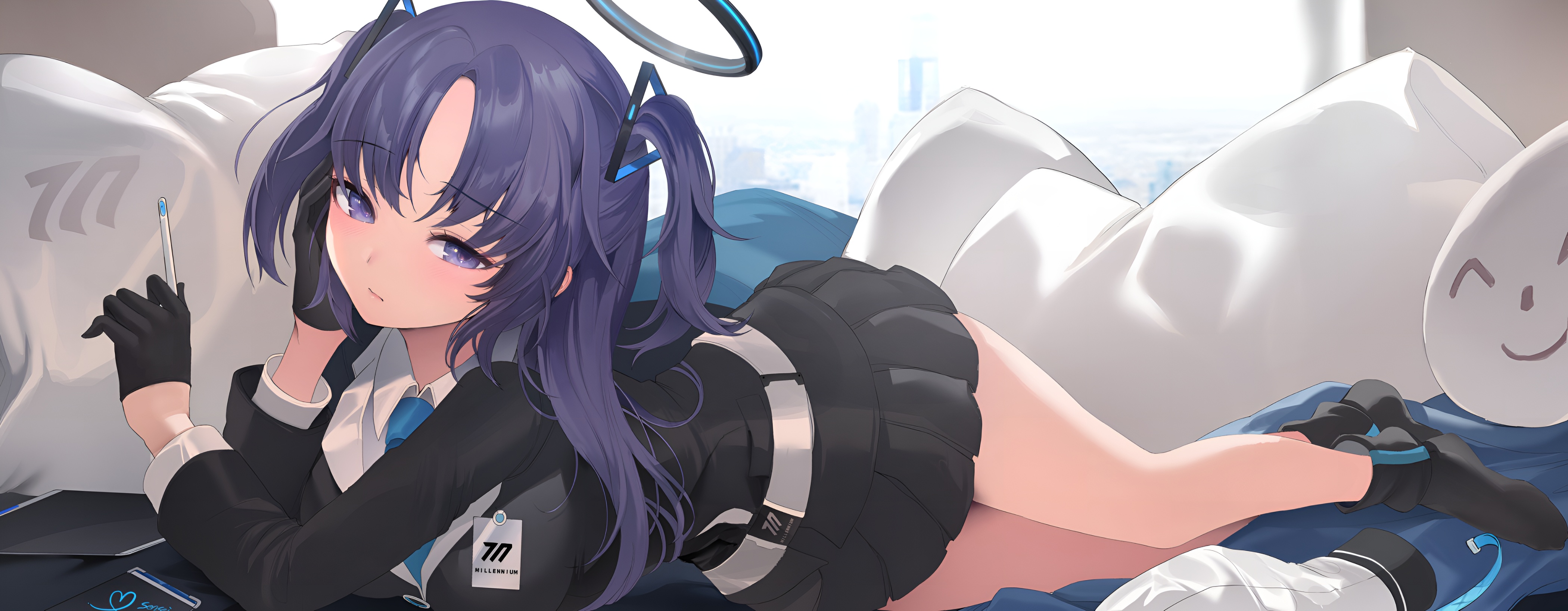 Hayase Yuuka Blue Archive 4K Wallpaper
