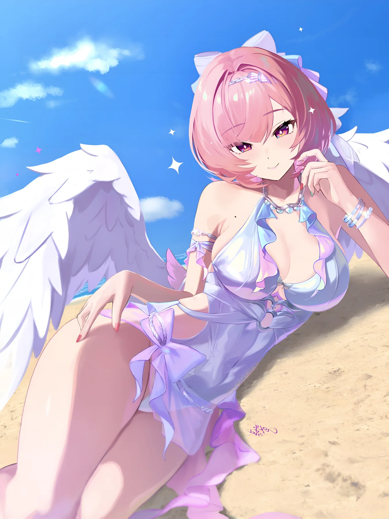 Remielle Dan Beach Angel Wallpaper – Zenless Zone Zero