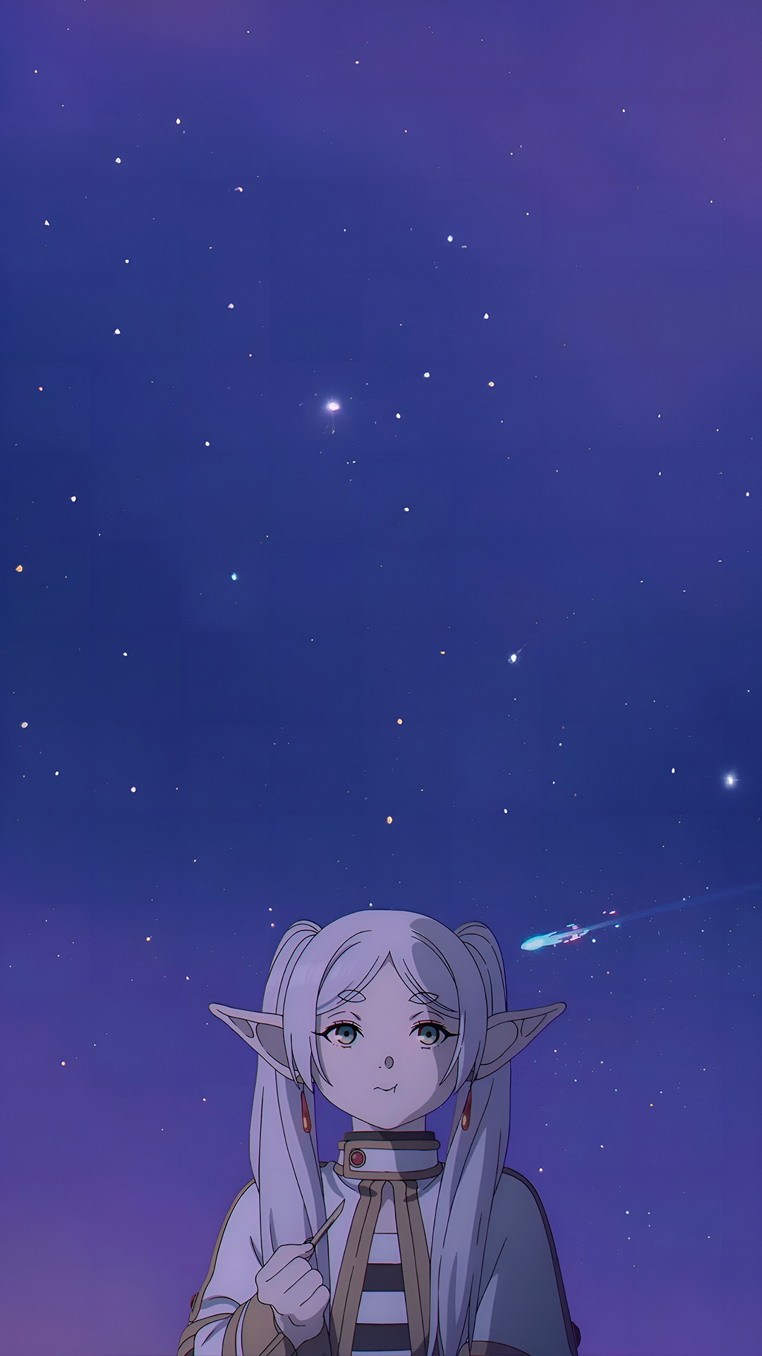 Frieren Gwiaździsta Noc Tapeta Mobilna 4K
