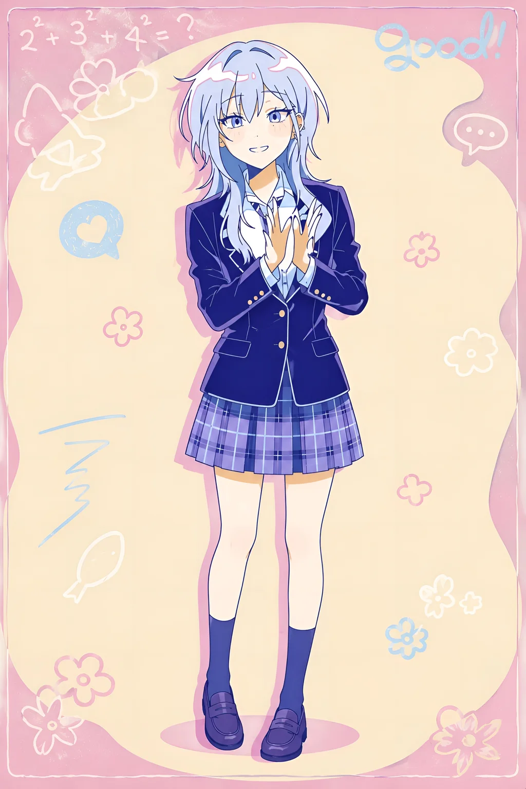 Haimiya Mio Schuluniform Anime Wallpaper 4K