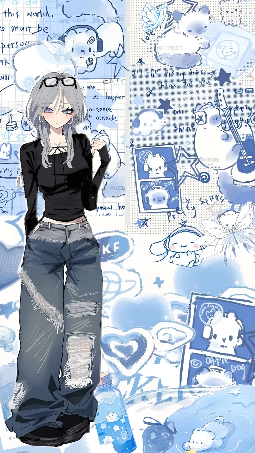 Haimiya Mio Anime Girl 4K Wallpaper