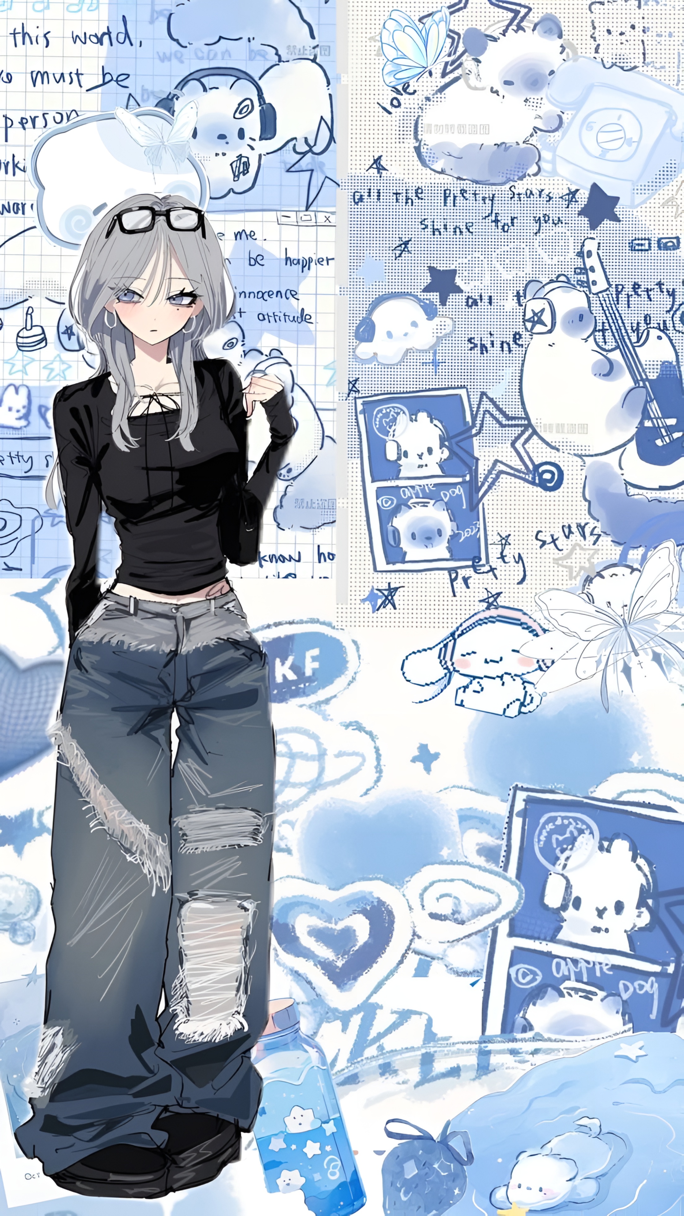 Haimiya Mio Anime Girl 4K Wallpaper