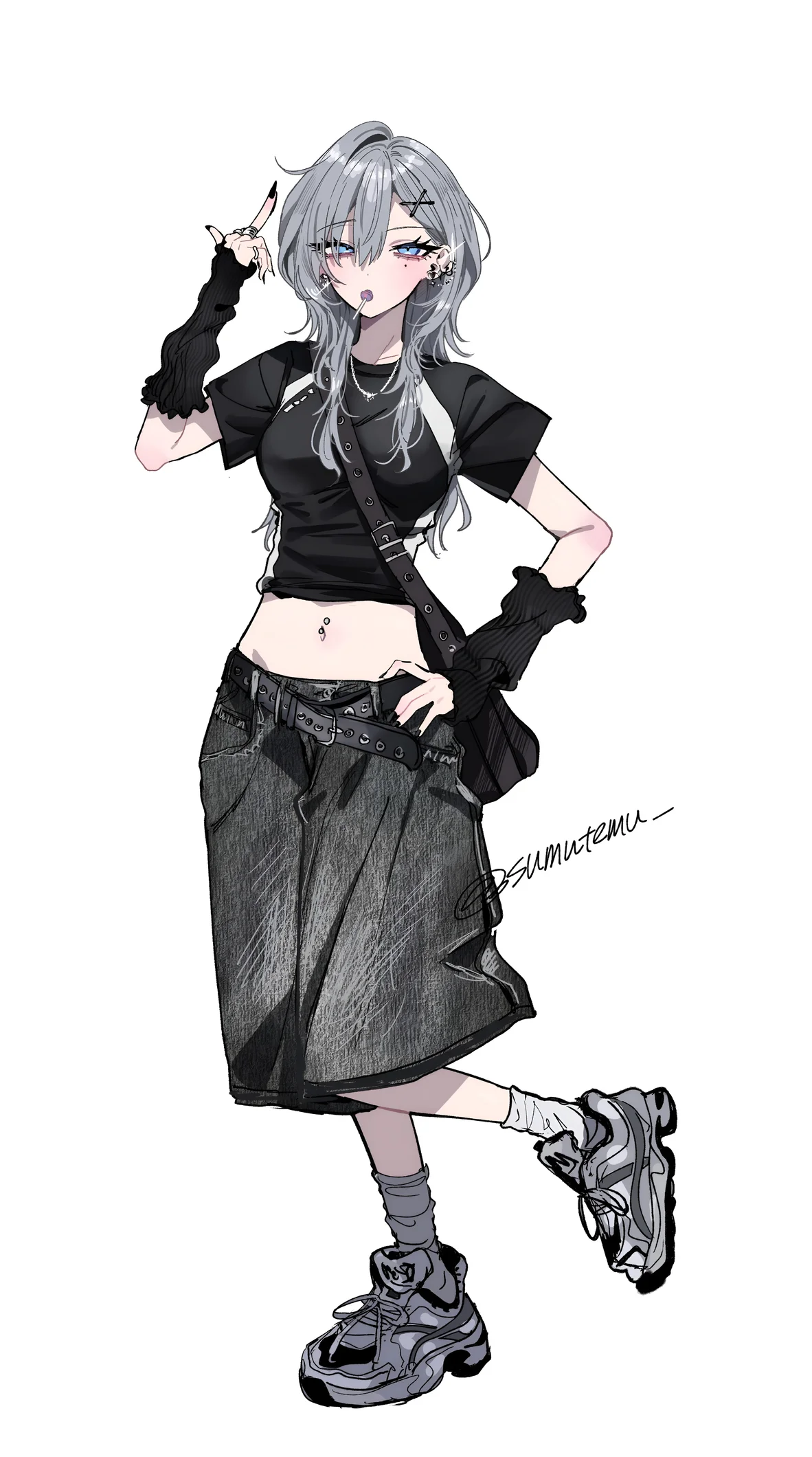 Haimiya Mio Dark Aesthetic Anime Wallpaper
