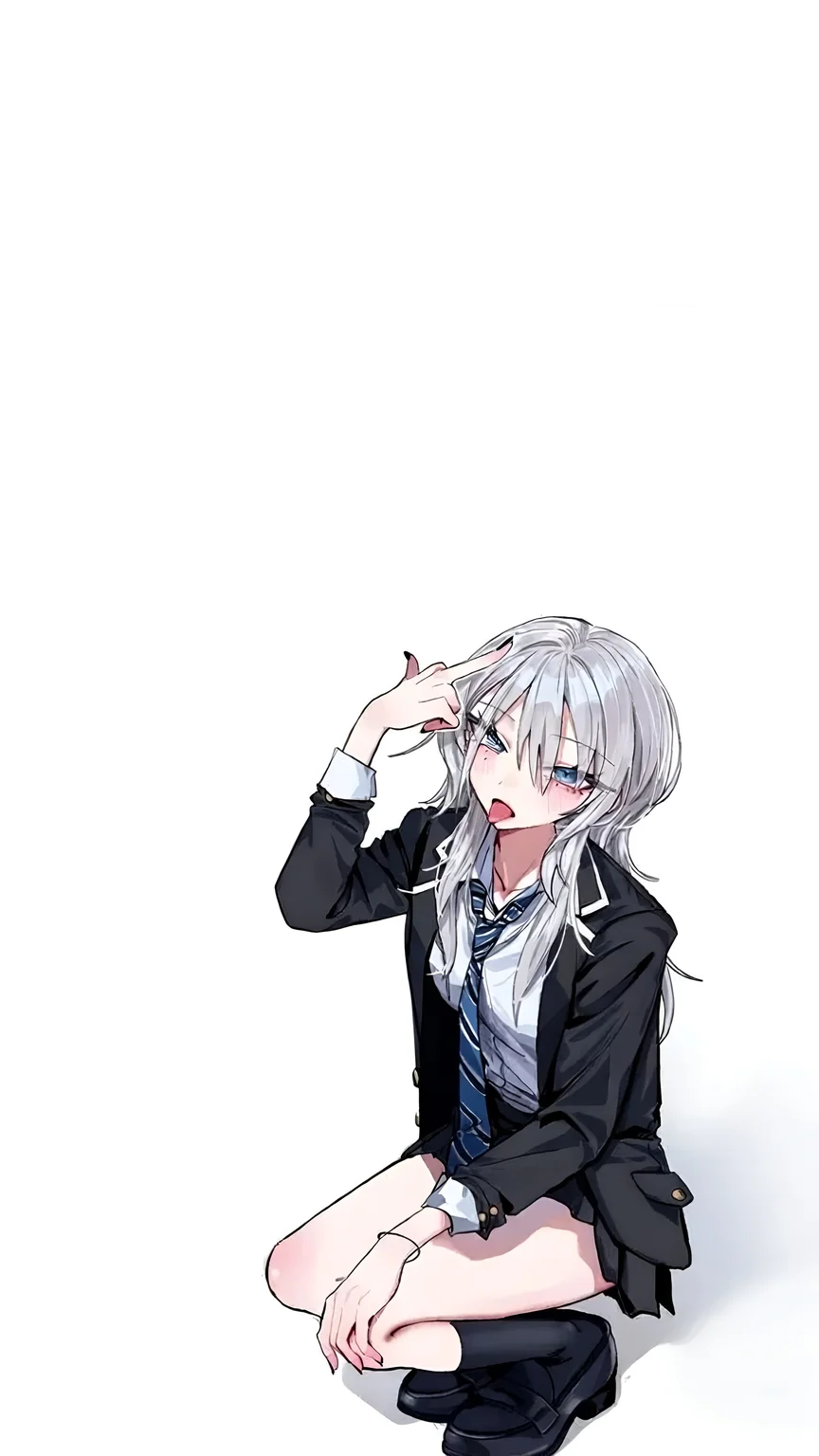 Haimiya Mio Anime School Uniform 4K Wallpaper