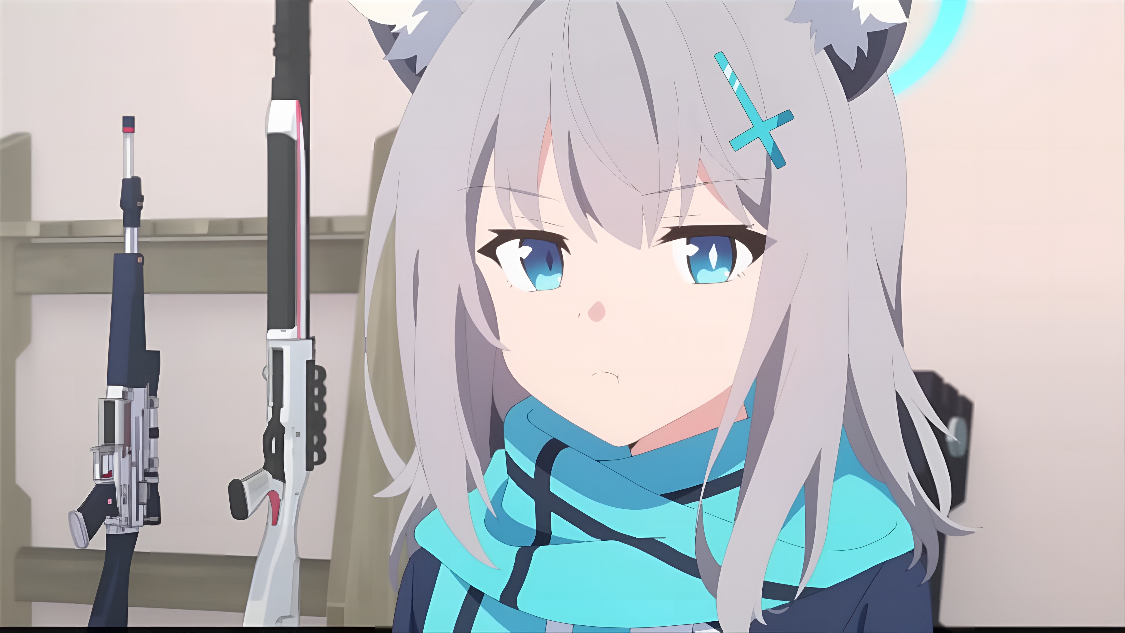 Shiroko Sunaookami Blue Archive 4K Wallpaper