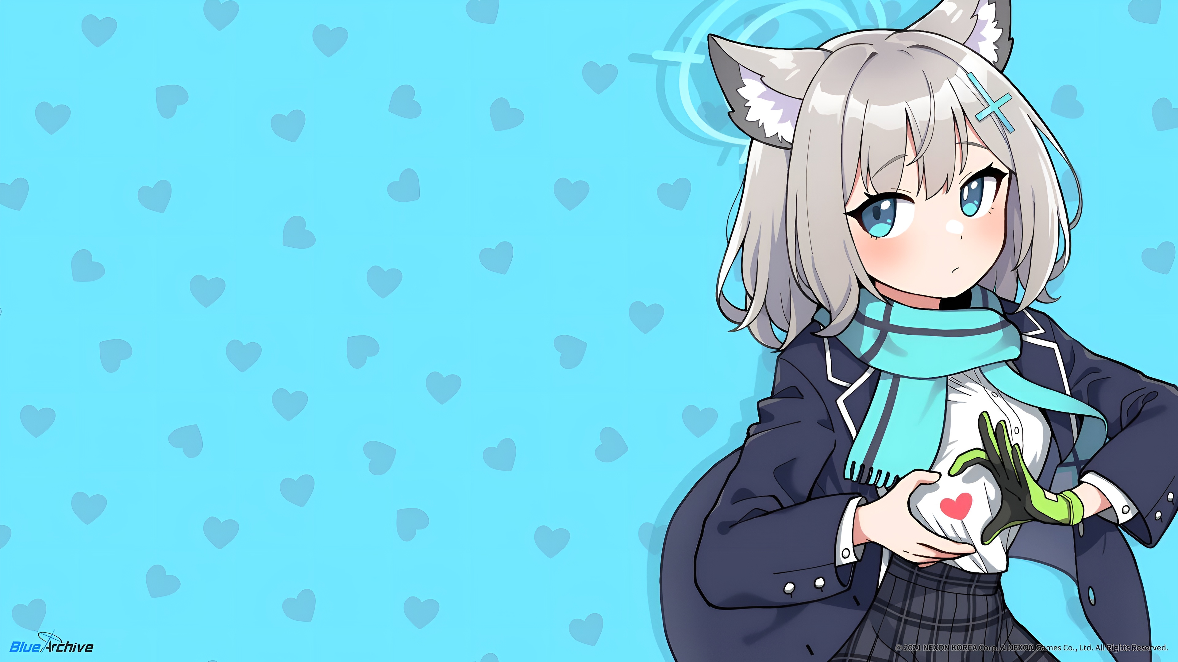 Shiroko Sunaookami Blue Archive 4K Wallpaper