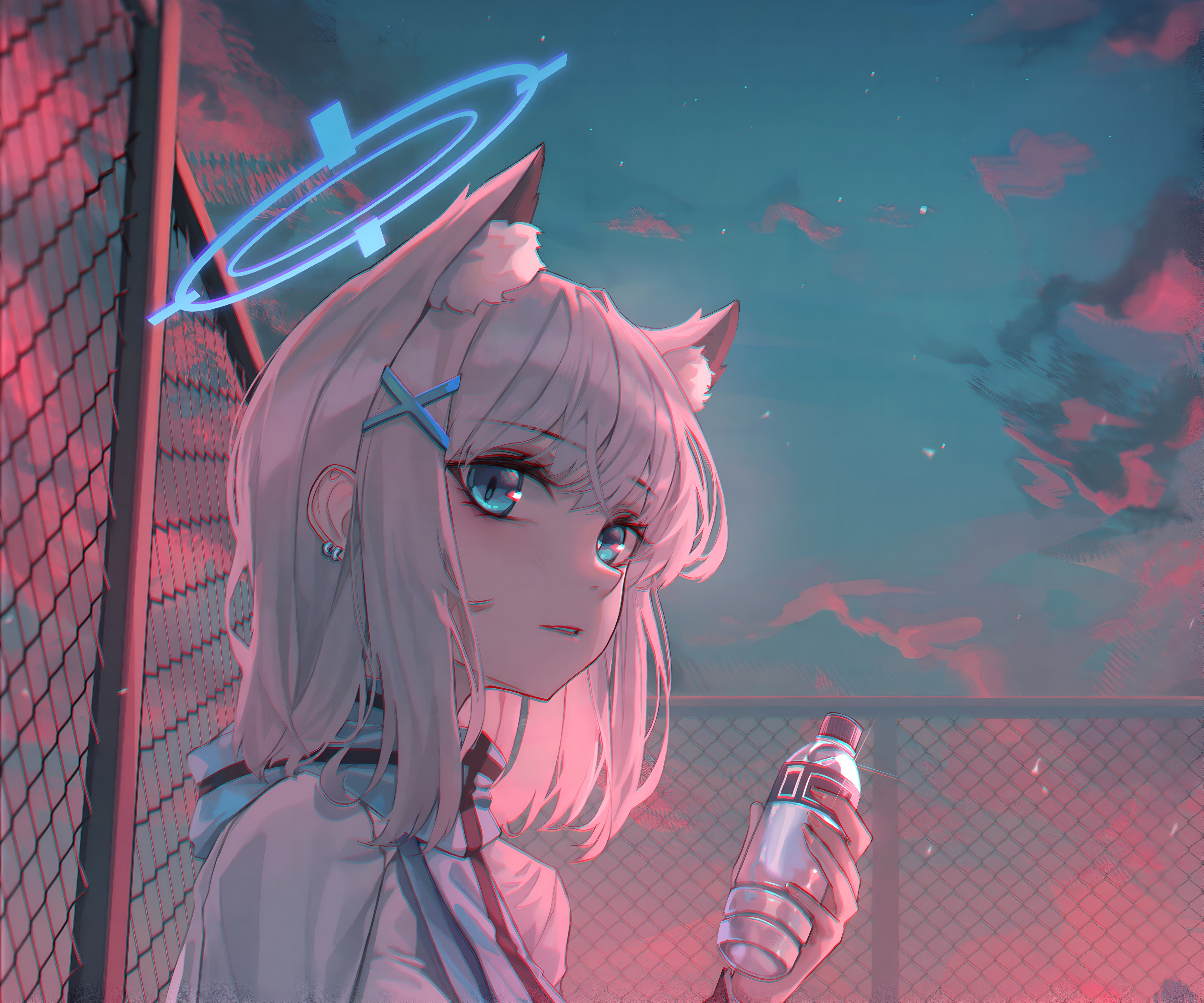 Shiroko Sunaookami Blue Archive 4K Wallpaper