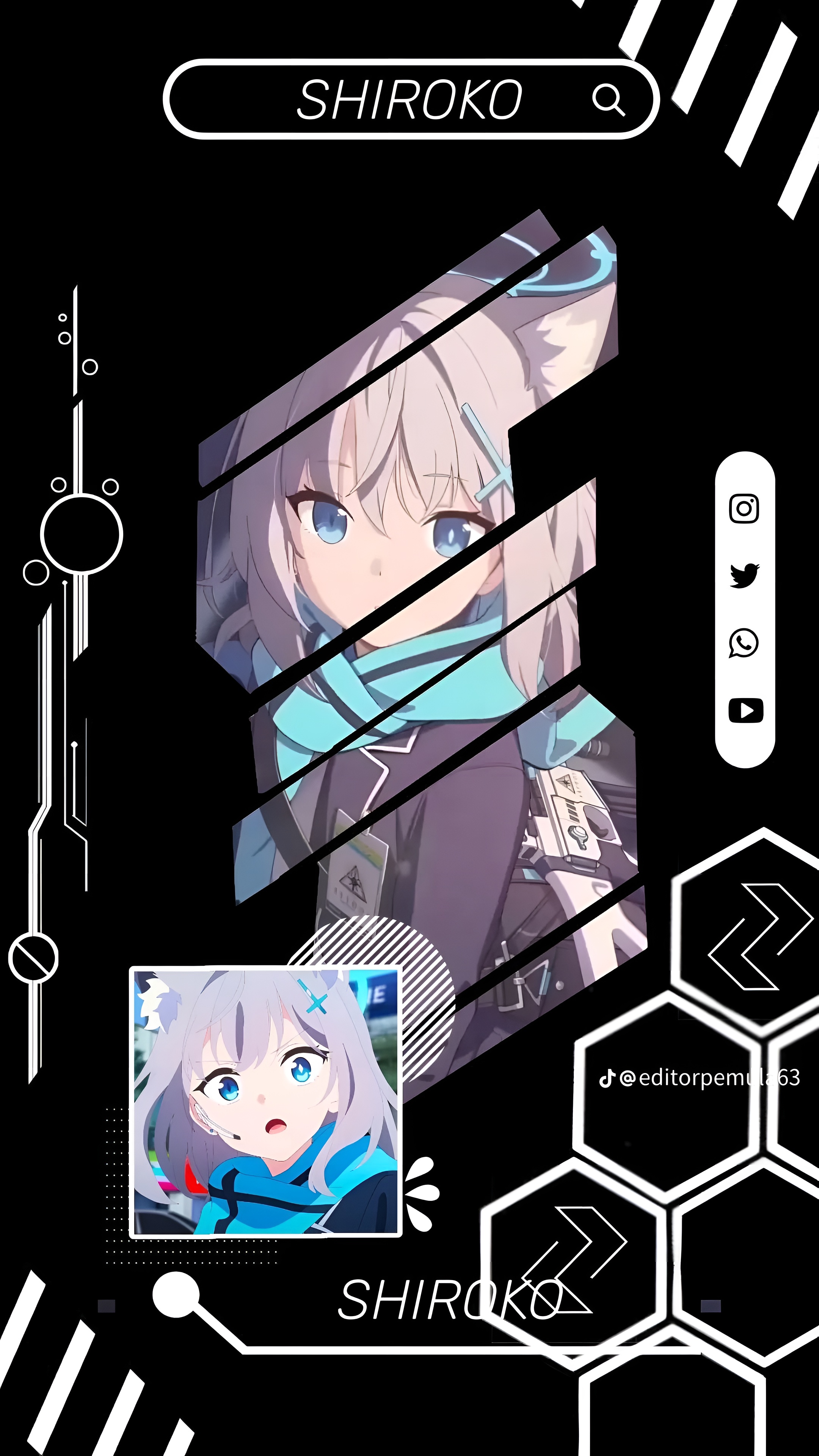Shiroko Sunaookami Blue Archive 4K Wallpaper