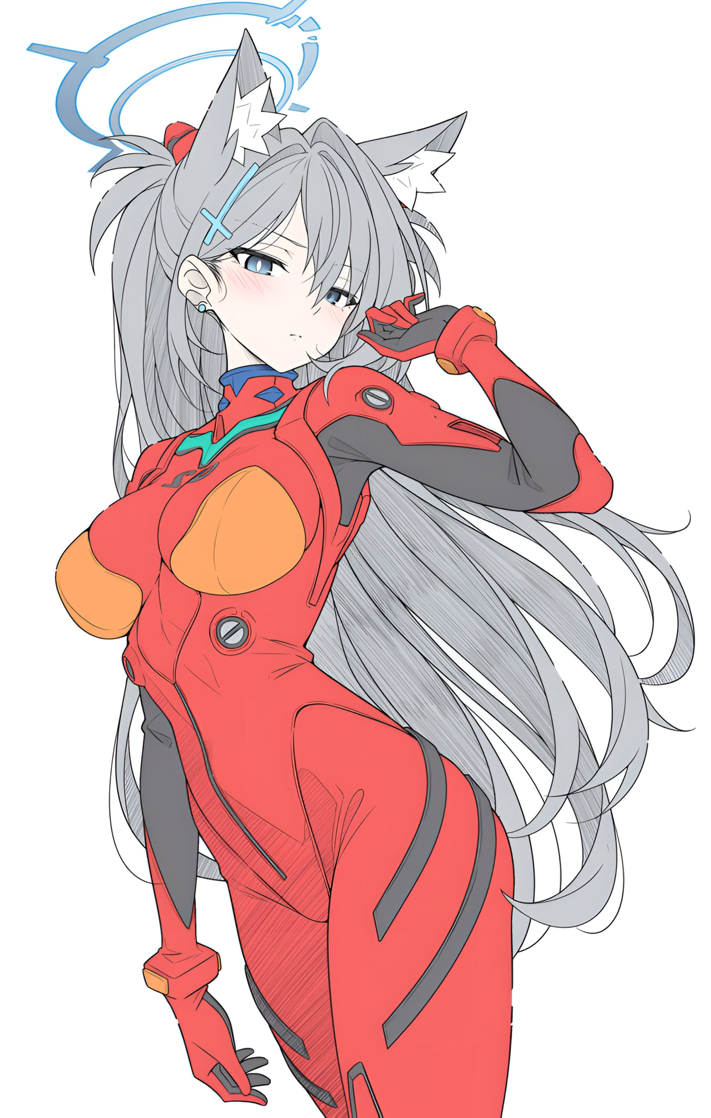 Shiroko Sunaookami Asuka Outfit Blue Archive Wallpaper